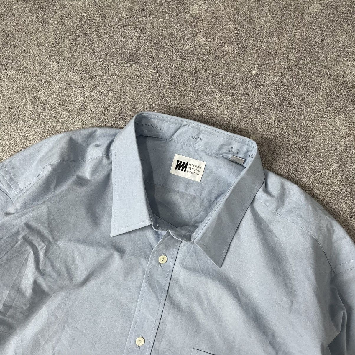 Issey Miyake × Japanese Brand × Vintage Issey miyake design studio plain shirt Size US L / EU 52-54 / 3 - 2 Thumbnail