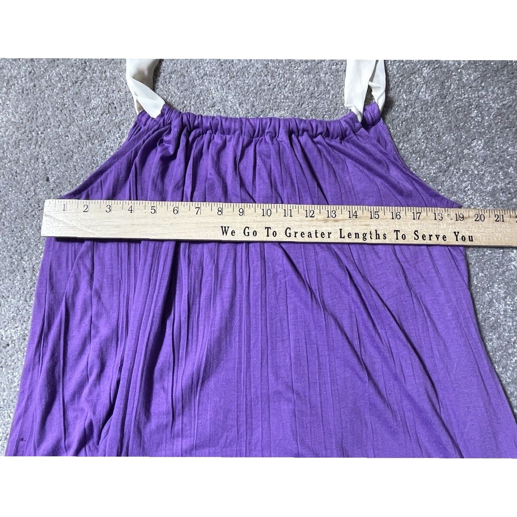 Vintage Jaclyn Smith Tank Top XL Women's Pullover Sleeveless Solid Purple 90s Y2K Boho Chic Flowy Festival Hippie Vacation Size XL / US 12-14 / IT 48-50 - 6 Thumbnail