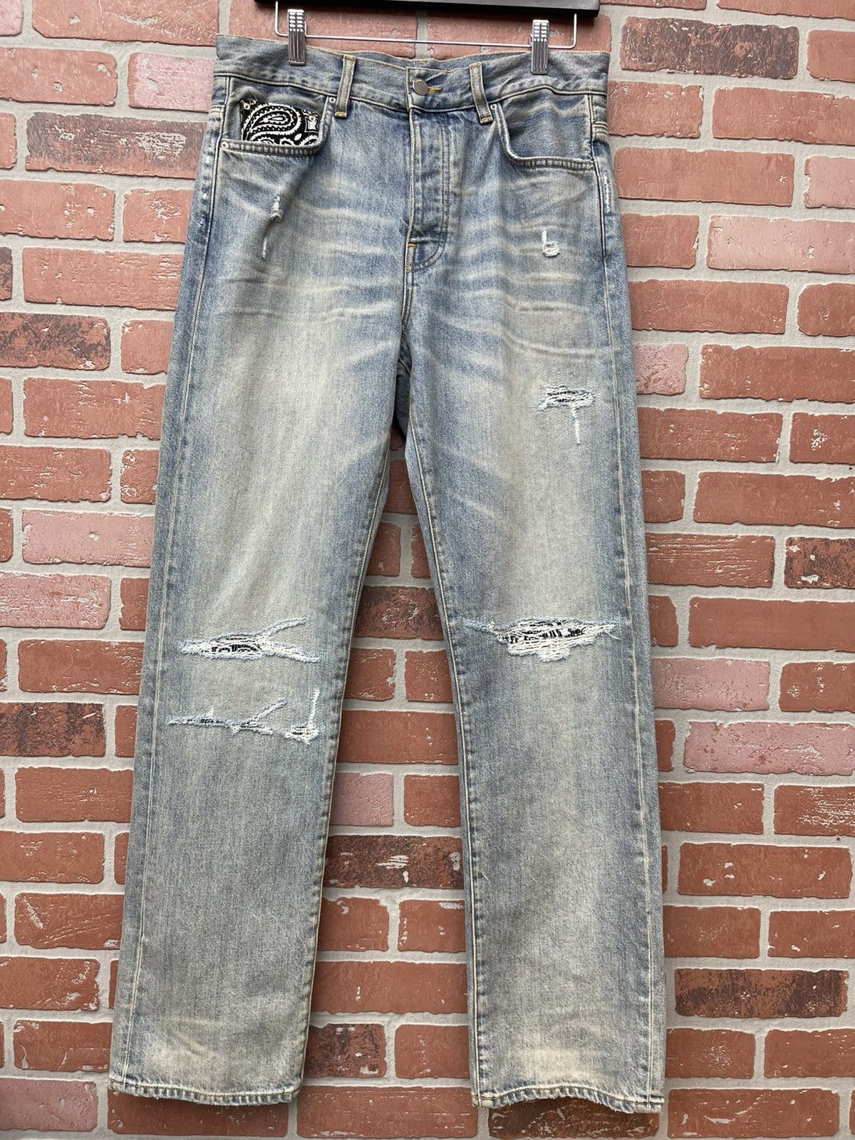 Amiri Size 30 - Amiri Jeans Washed Indigo Straight “New Season” Size US 30 / EU 46 - 1 Thumbnail