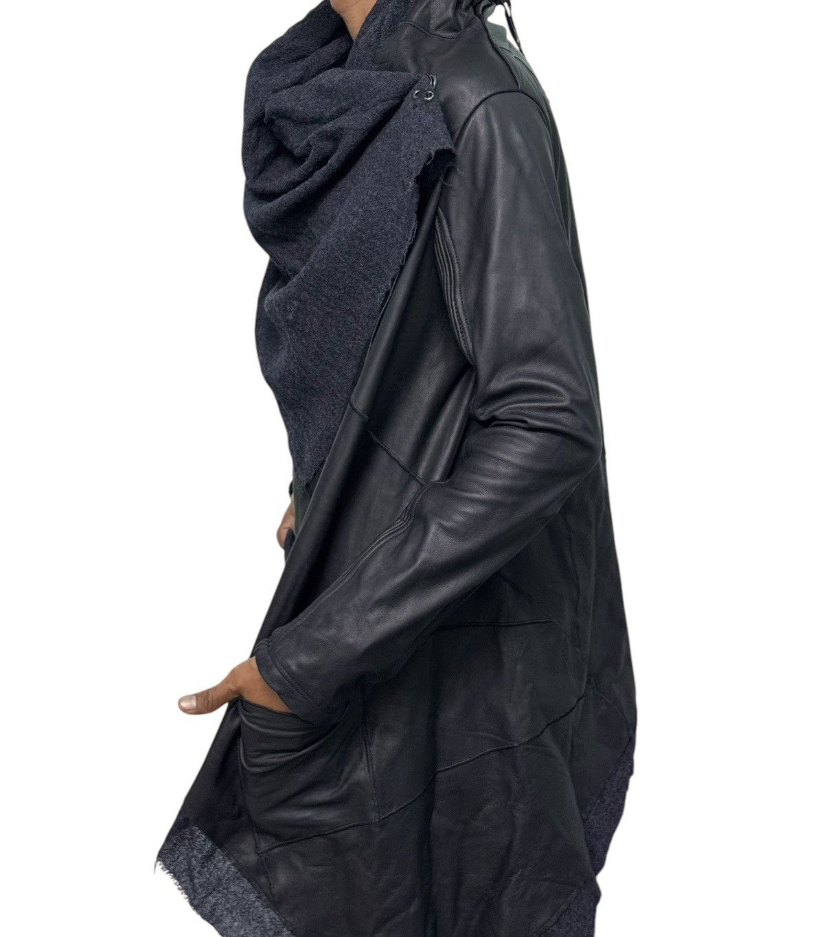 If Six Was Nine Avant Garde Obelisk Leather Jacket Size US XS / EU 42 / 0 - 4 Thumbnail