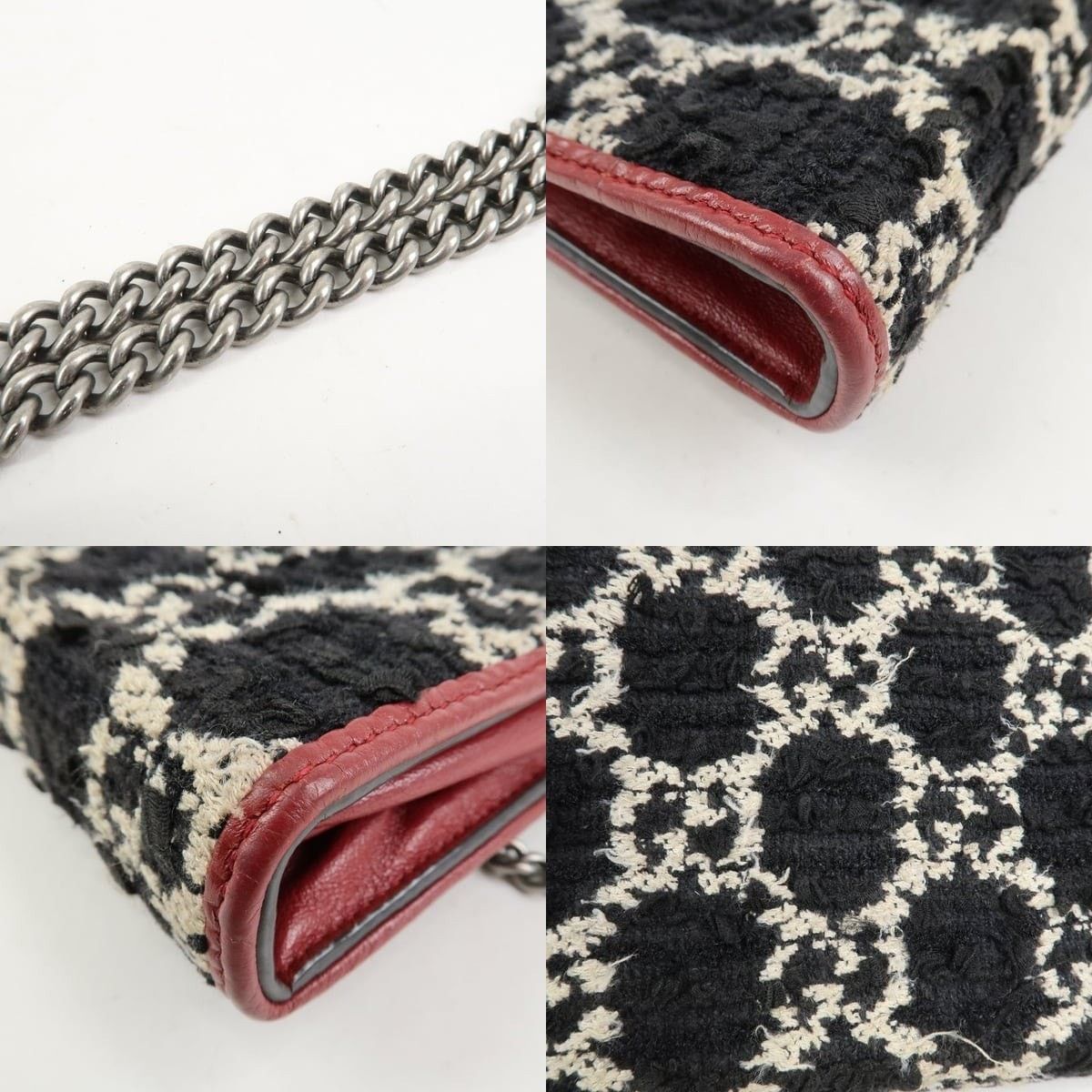 Gucci Gucci Dionysus Shoulder Bag Tweed Black Size ONE SIZE - 4 Thumbnail