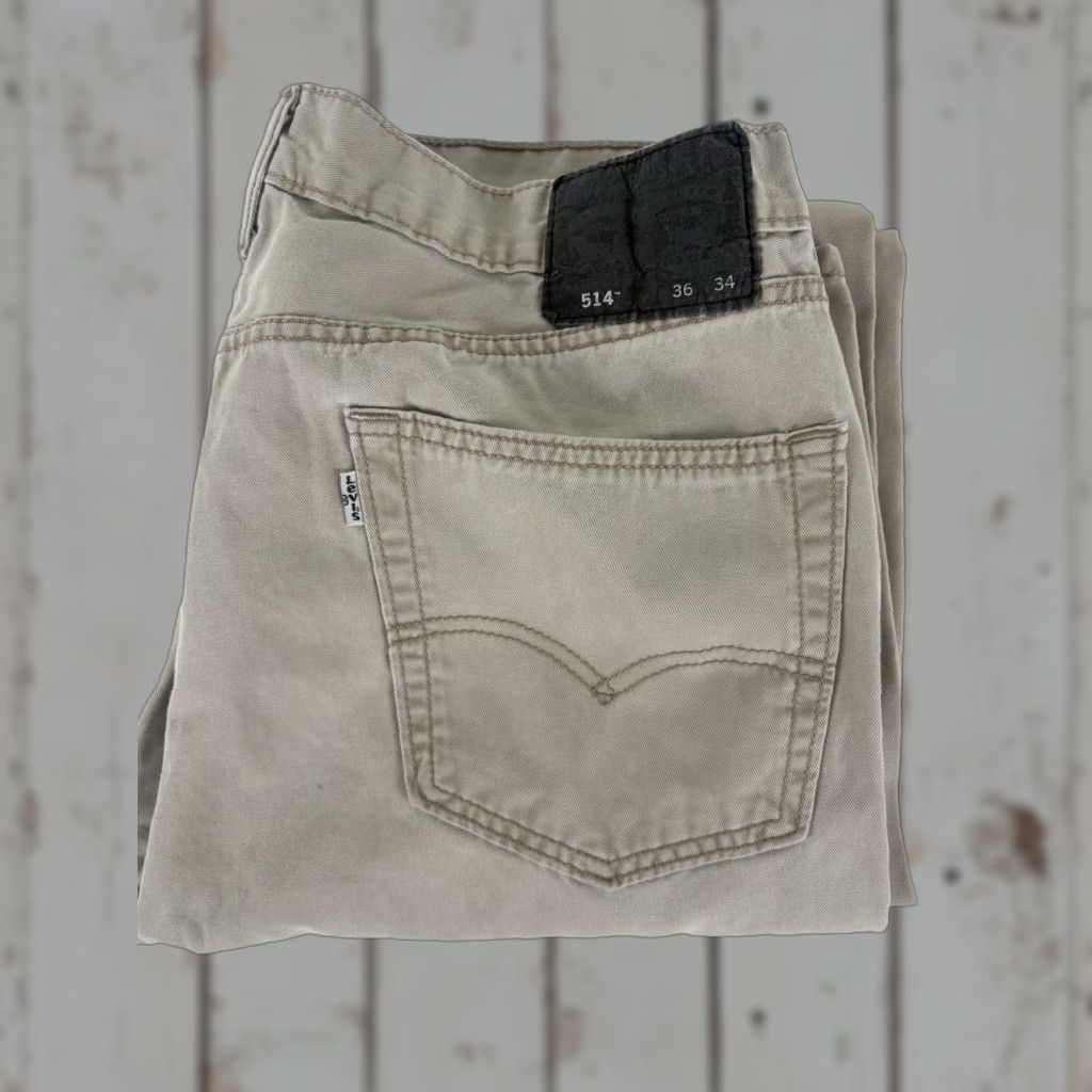 Levi's Levi's Jeans Men 514 Bootcut 36x34 Tan Denim 5-Pocket Regular Fit Size US 36 / EU 52 - 1 Thumbnail