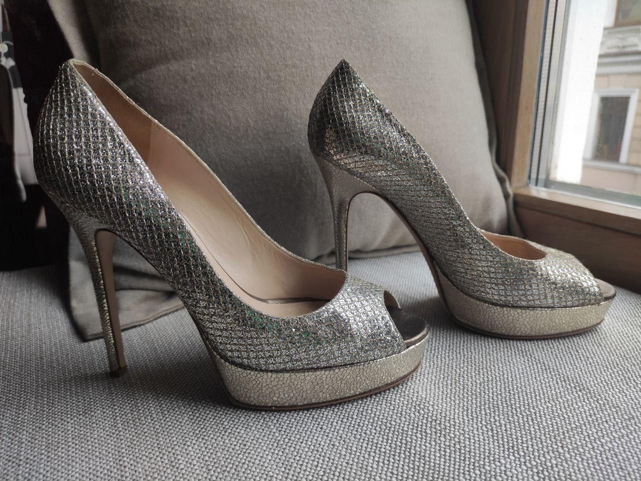 Jimmy Choo Jimmy Choo evening shiny sandals Size US 9 / IT 39 - 2 Thumbnail