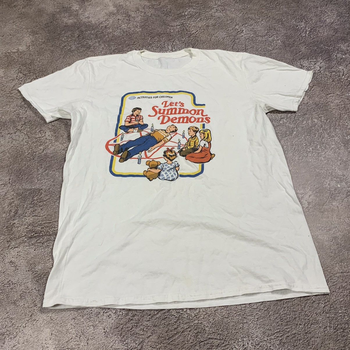 Vintage Vintage 90s Summon Demons Graphic Tee Y2K Humor Streetwear M Size US M / EU 48-50 / 2 - 2 Thumbnail