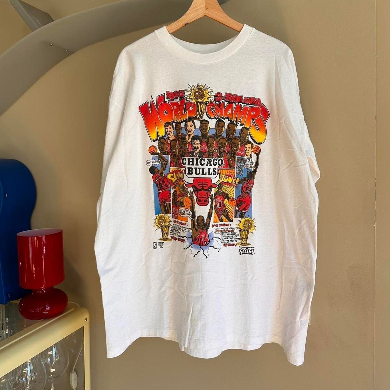 Salem Sportswear × Vintage Vintage 1993 Chicago Bulls Shirt Size US XL / EU 56 / 4 - 1 Thumbnail