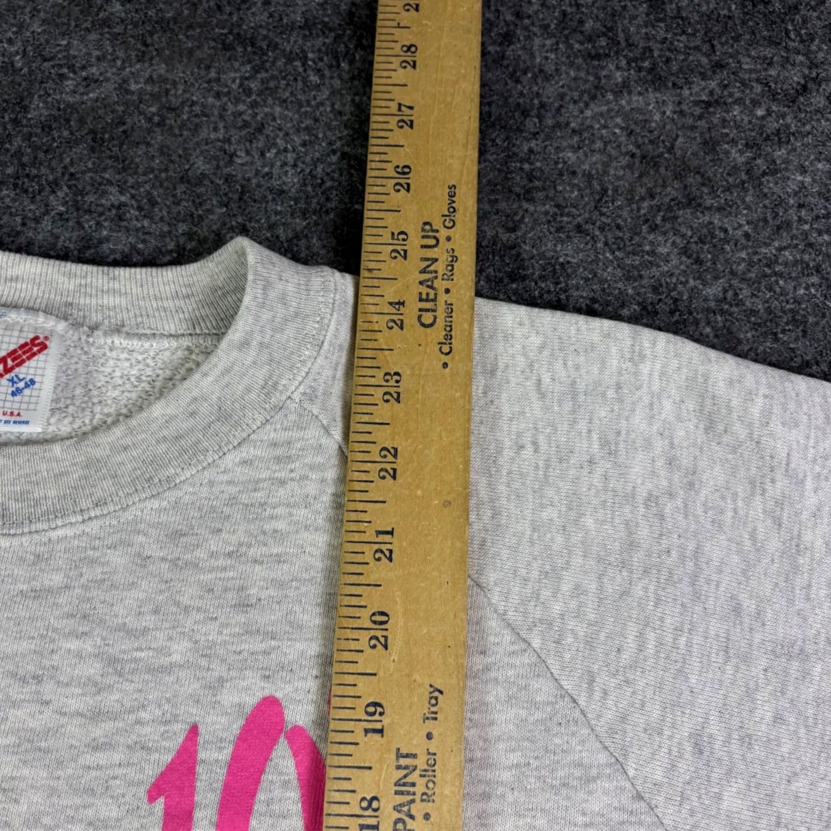 Jerzees VINTAGE Jerzees Sweatshirt MX WMGK Radio Gray XL Raglan Mens Crew Neck Graphic Print 80s Size US XL / EU 56 / 4 - 4 Thumbnail