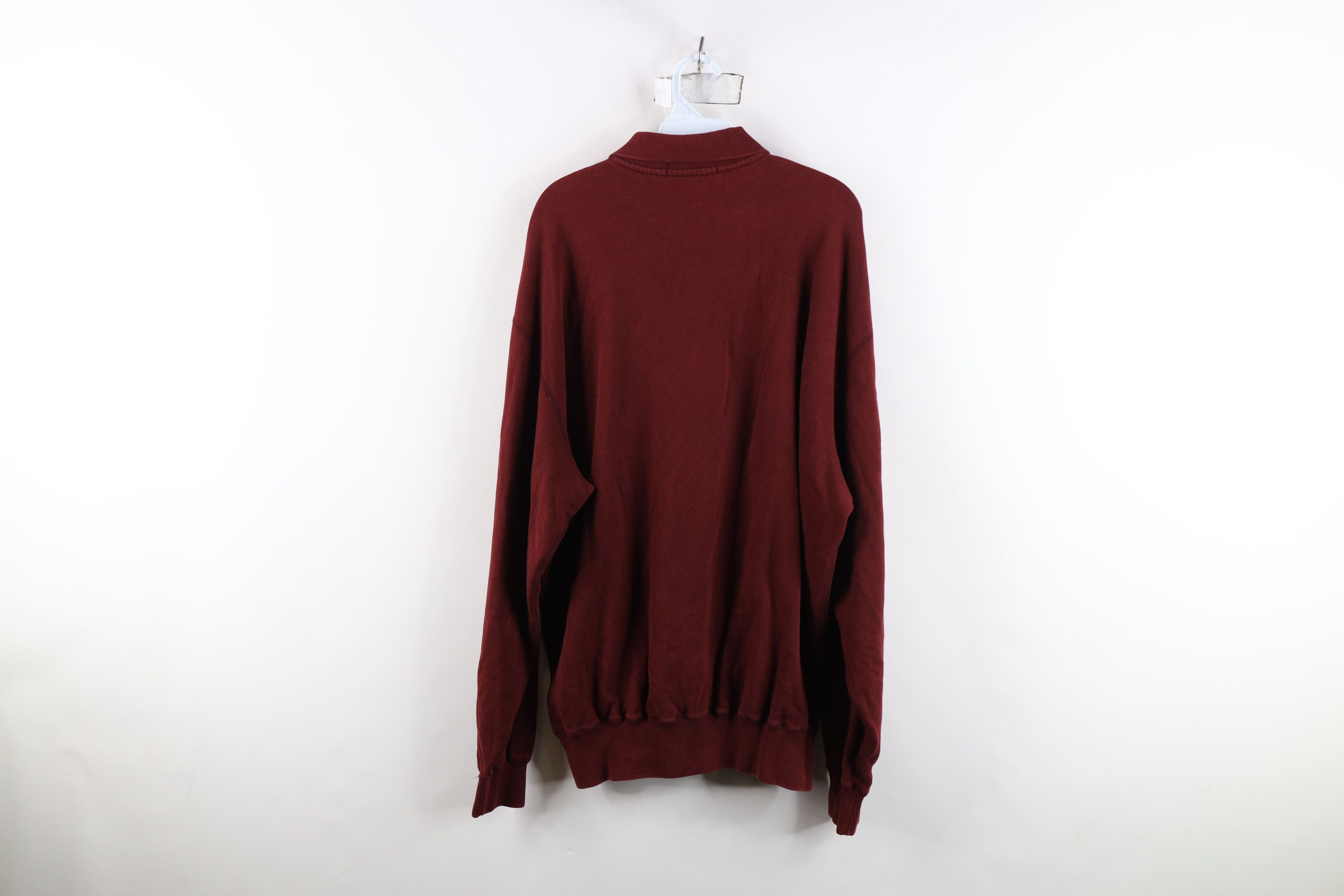 Polo Ralph Lauren Vintage 90s Ralph Lauren Collared Pullover Sweatshirt Red Size US L / EU 52-54 / 3 - 8 Thumbnail