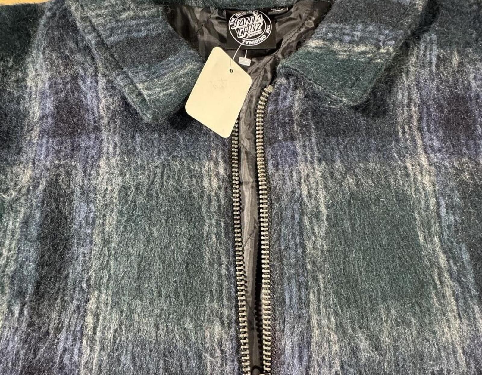 Santa Cruz Skateboards Santa Cruz Men's Plaid Zip-Up Jacket with Quilted Lining Size US L / EU 52-54 / 3 - 2 Thumbnail