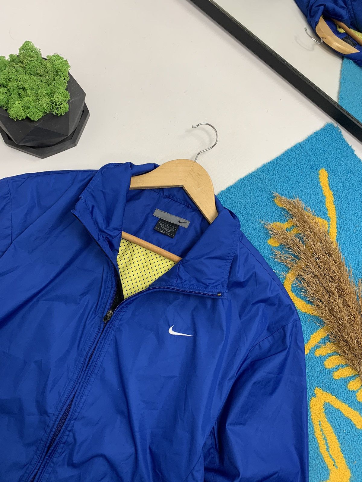 Nike × Vintage Vintage 90’s Nike Y2K Nylon Tracktop Size US L / EU 52-54 / 3 - 3 Thumbnail