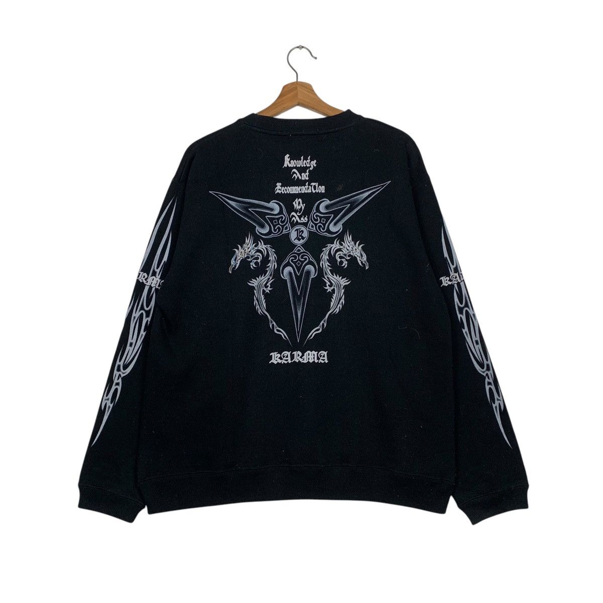 Japanese Brand Karma Cross Crewneck Sweatshirt Size US M / EU 48-50 / 2 - 7 Thumbnail