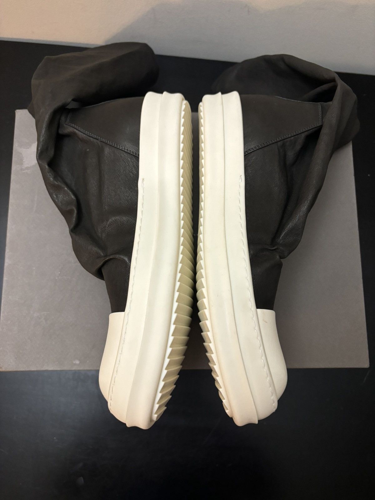 Rick Owens Rick Owens Ankle Sock Sneaks Black Milk Size US 8 / EU 41 - 3 Thumbnail