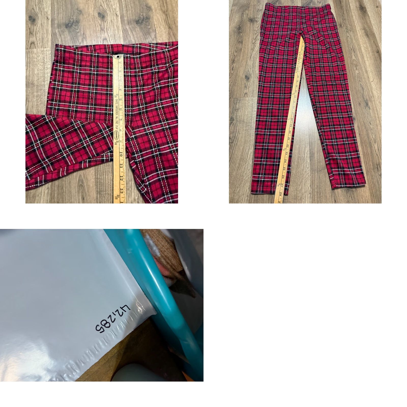 Forever 21 FOREVER 21 Pants Women's Size L Red Black White Plaid Straight Ankle Size 36" / US 14 / IT 50 - 8 Thumbnail
