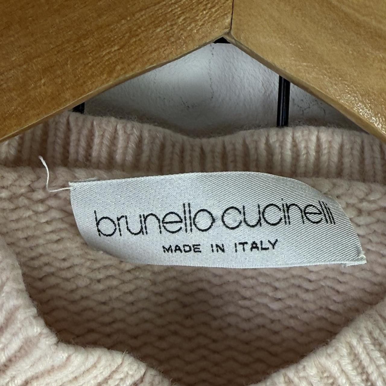 Brunello Cucinelli Brunello Cucinelli Wool Jumper Beige Womans Pink Size XS / US 0-2 / IT 36-38 - 4 Thumbnail