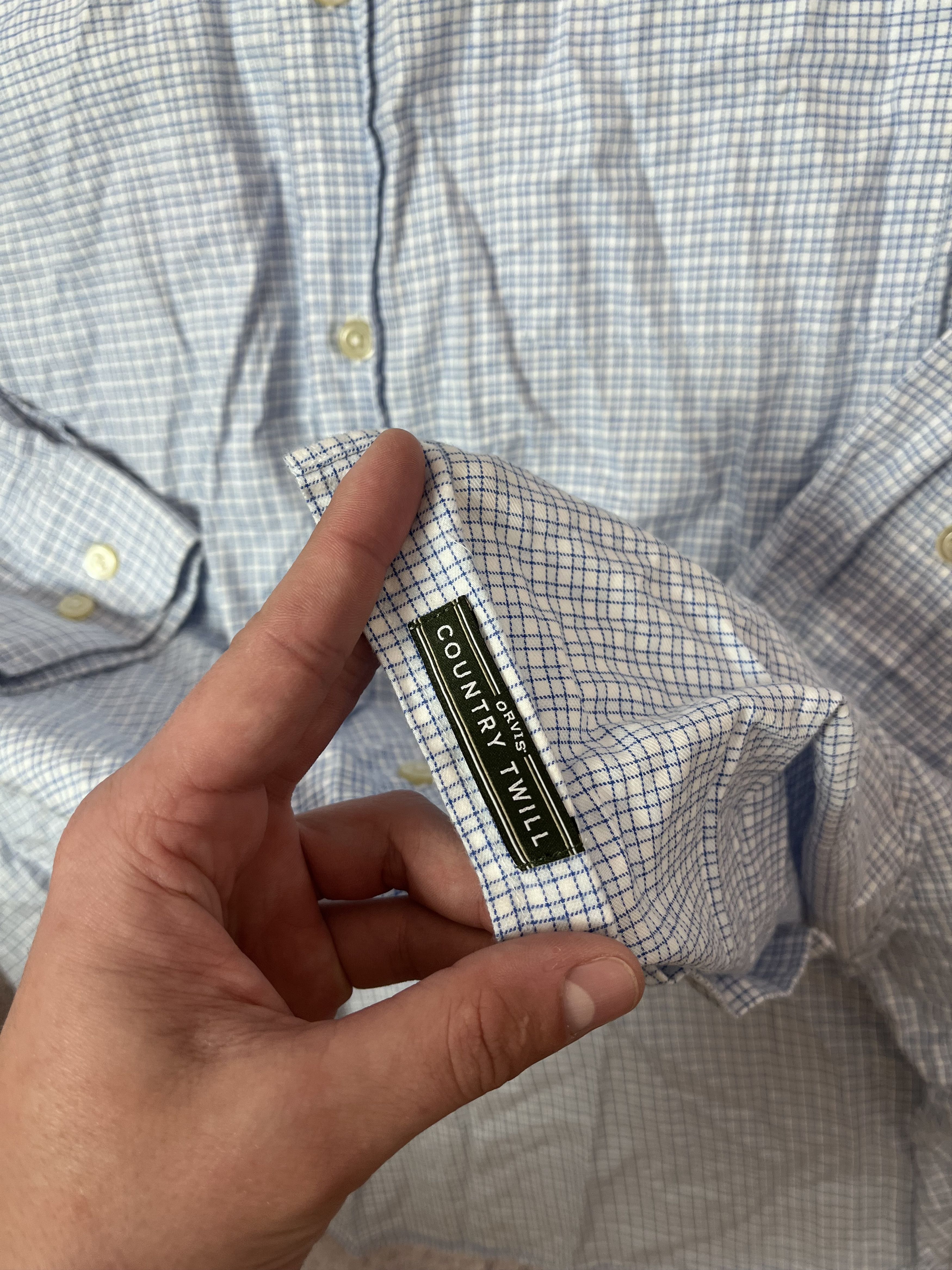 Orvis Mens shirt Eton Custom Made Size US L / EU 52-54 / 3 - 7 Thumbnail