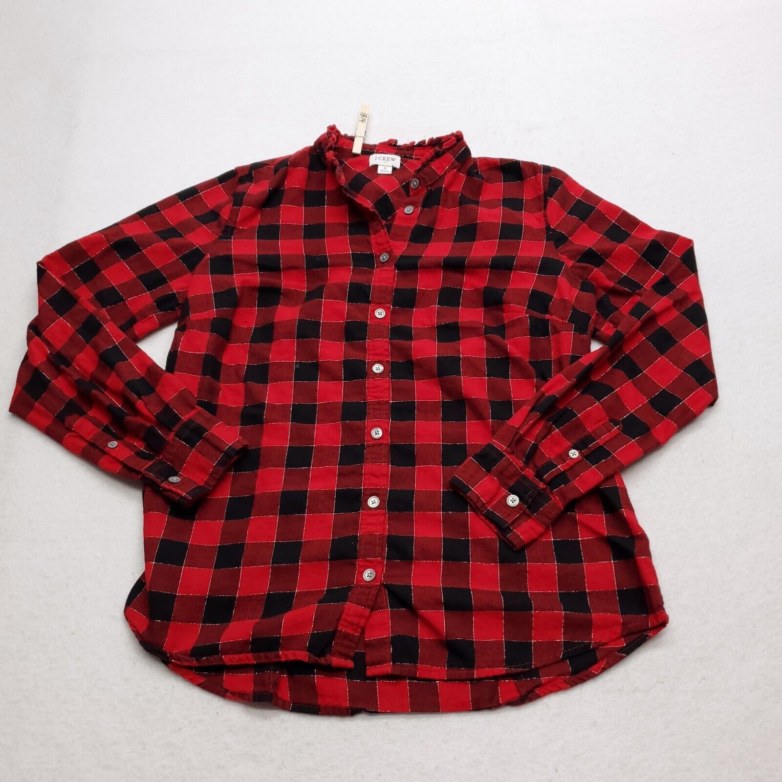 J.Crew JCrew Casual Button Up Shirt Womens Size Small S Red Black Size S / US 4 / IT 40 - 2 Thumbnail