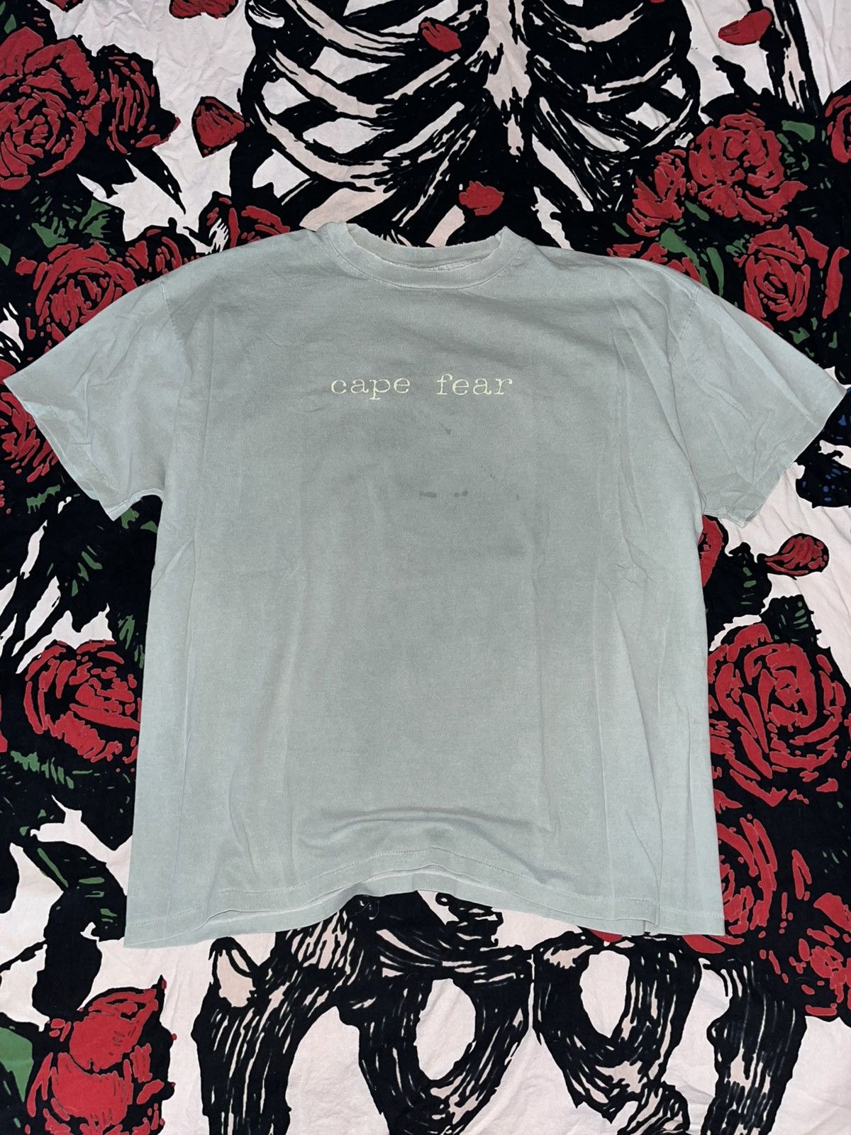 Vintage Crazy 90's Faded Thrashed Grunge ERD Earth Tone Green Tee Size US XL / EU 56 / 4 - 1 Thumbnail