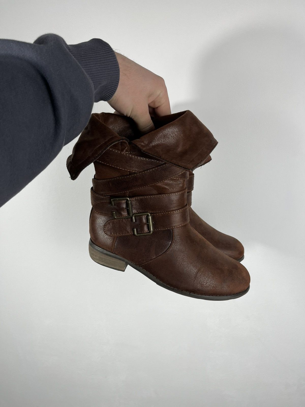 Other Avant Garde Women Brown Buckle Ankle Boots UK 5 Size US 7 / IT 37 - 7 Thumbnail