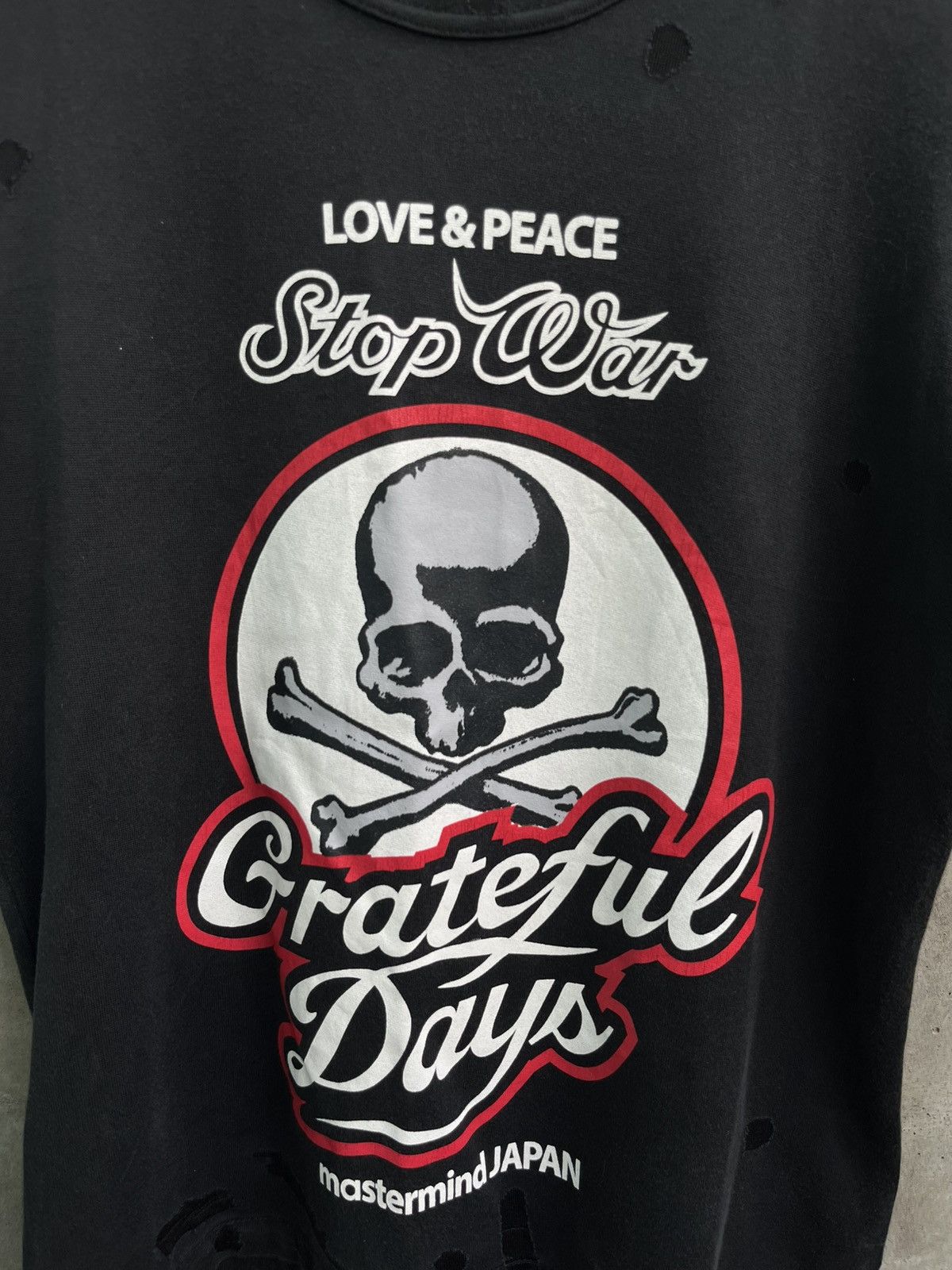 Mastermind Japan Grateful Days Distressed Tee Size US S / EU 44-46 / 1 - 4 Thumbnail
