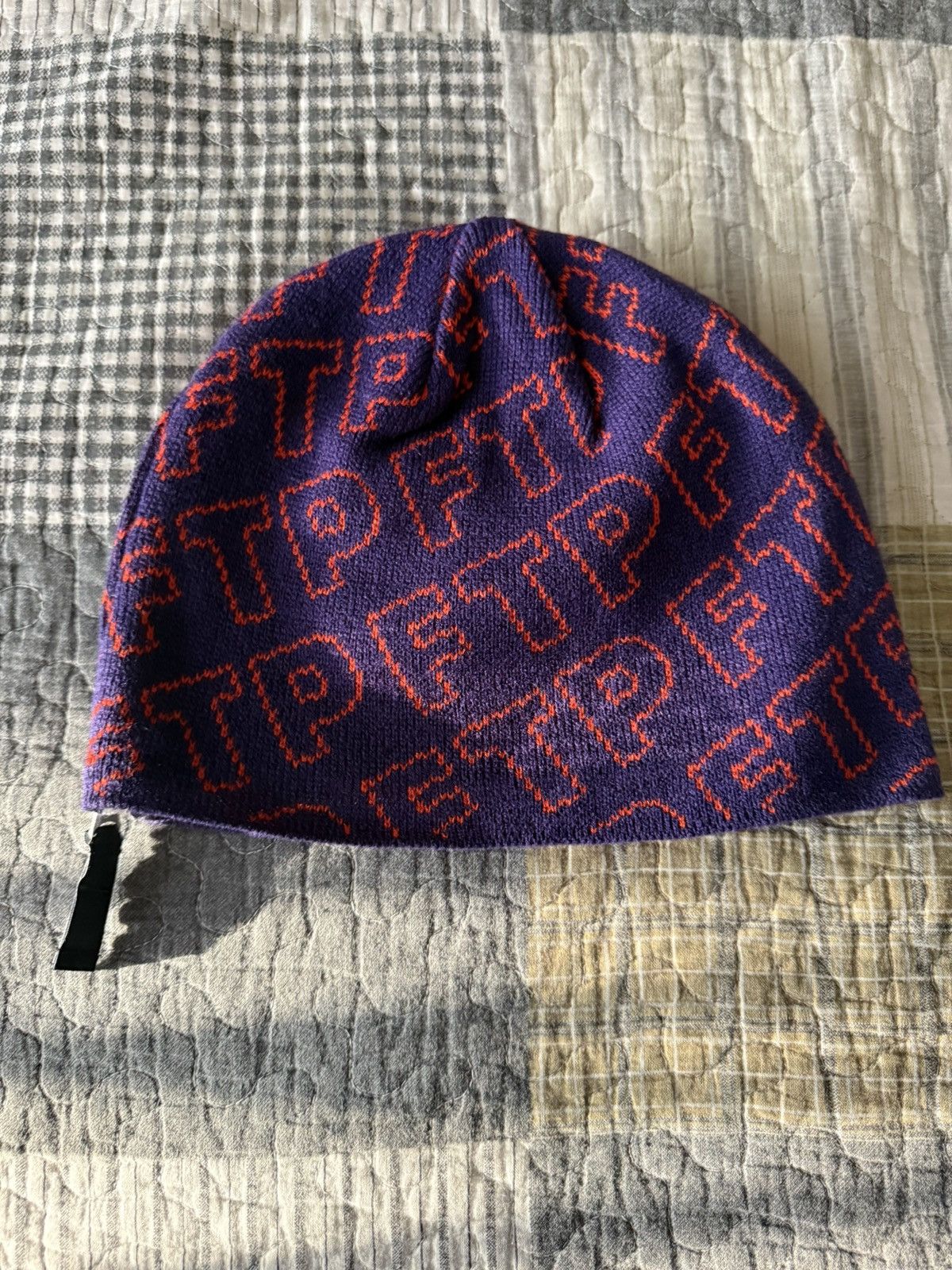 Fuck The Population FTP Zipper Beanie Purple NEW Size ONE SIZE - 2 Thumbnail