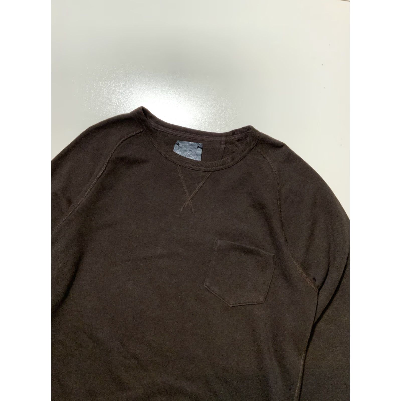 Vintage VINTAGE Ink Clothing Archival Archive Exclusive Brown Gusset V Crewneck Sweatshirt L Men Size US L / EU 52-54 / 3 - 3 Thumbnail