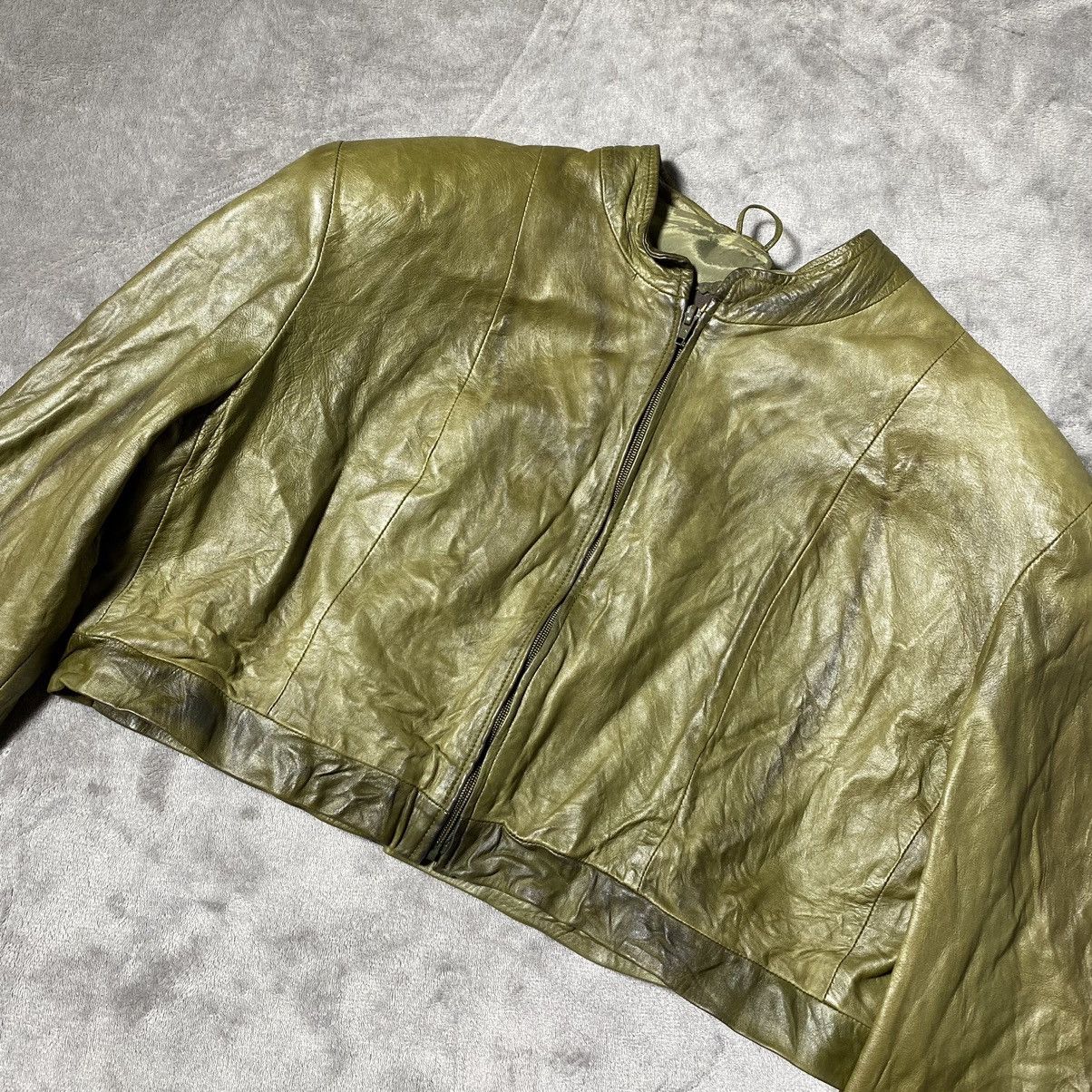 Vintage VINTAGE LEATHER CROPPED JACKET Size S / US 4 / IT 40 - 2 Thumbnail