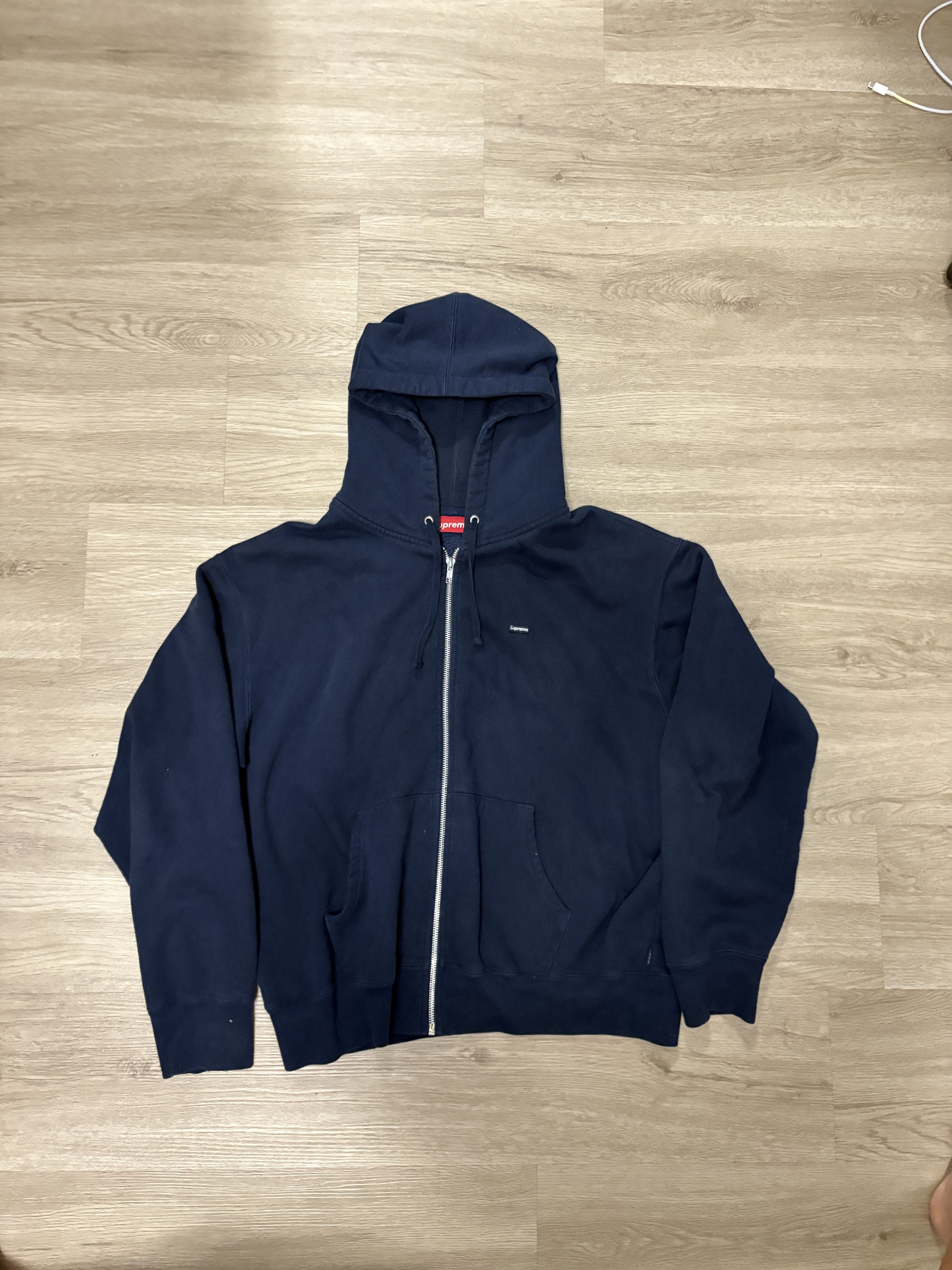 Supreme Small Box Logo Zip Hoodie | Grailed