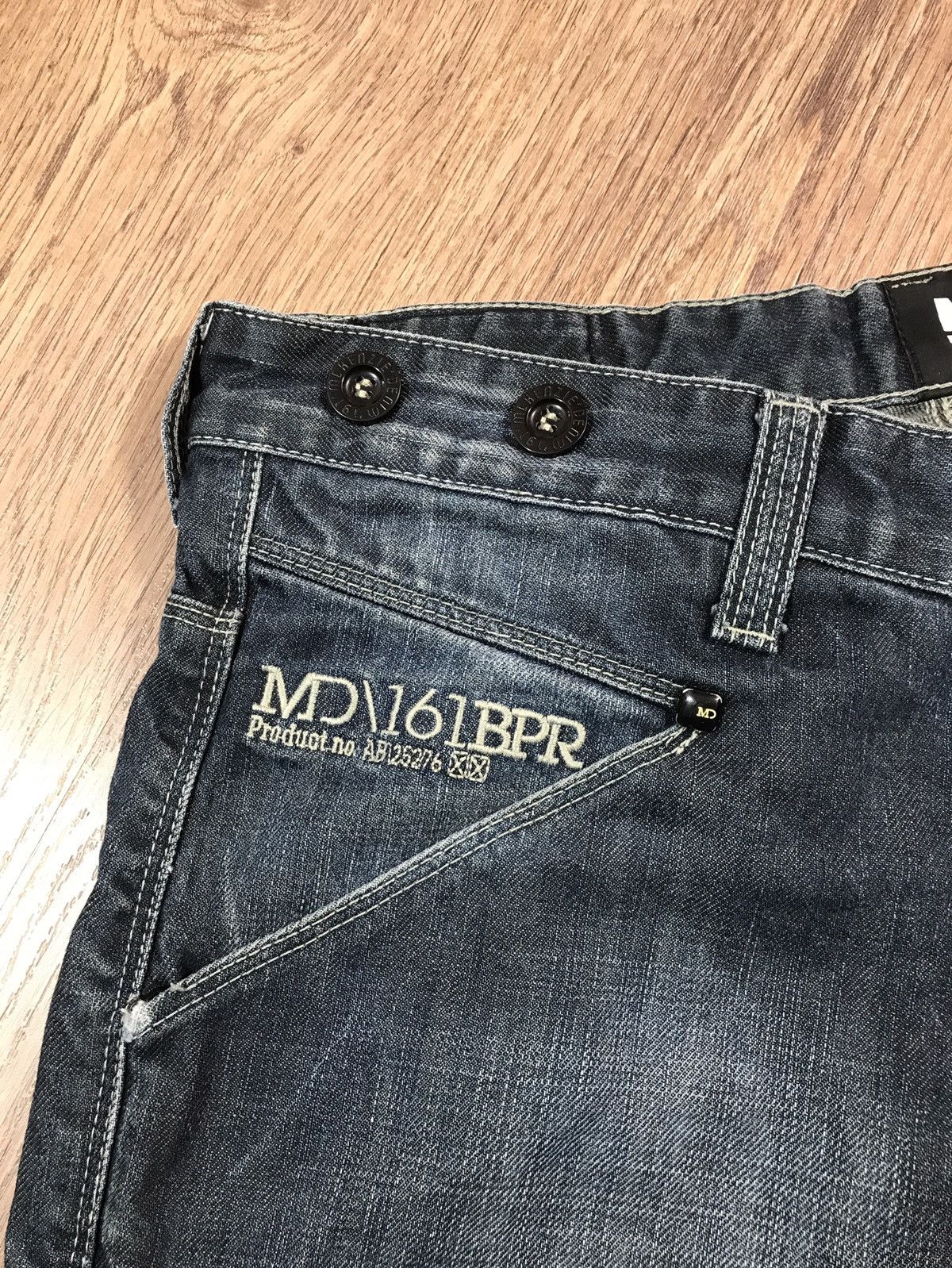 Japanese Brand × Vintage Vintage Double Knee Distressed Denim Pants Size US 30 / EU 46 - 5 Thumbnail