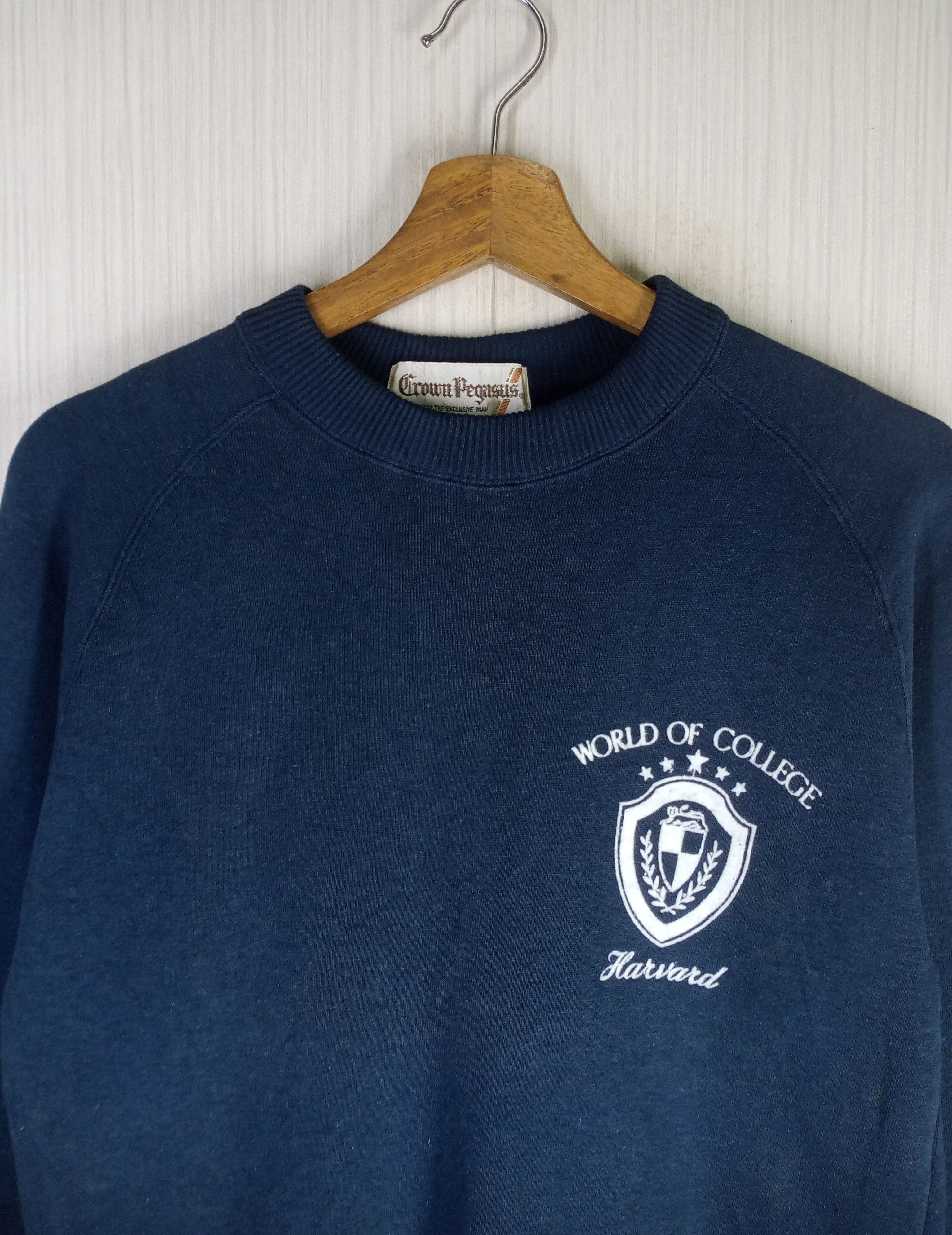 Other Rare Vintage 90s World Of College Harvard Sweatshirt Size US M / EU 48-50 / 2 - 1 Thumbnail