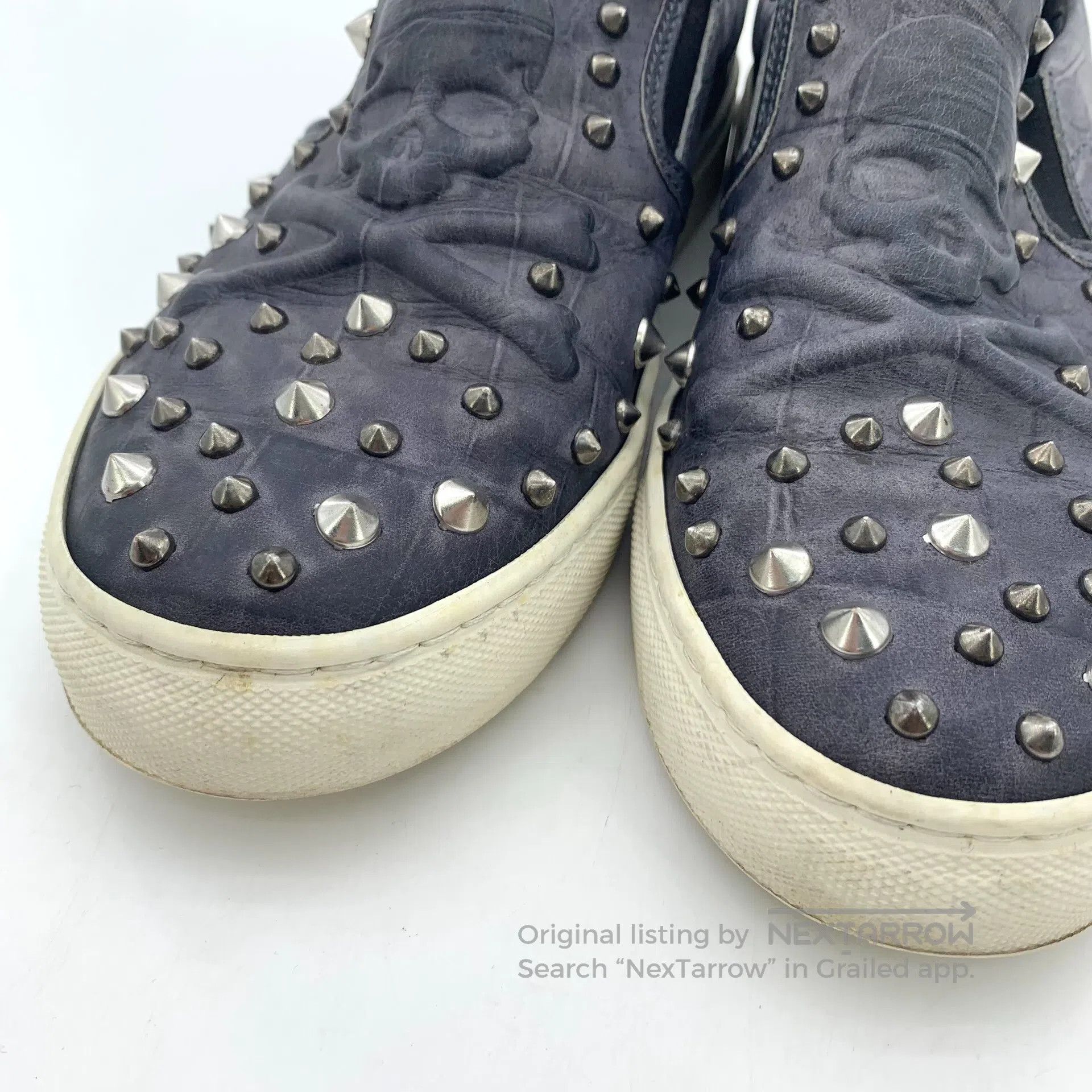 Philipp Plein Philipp Plein Blue Studs Design Casual Flat Loafers| Size US 9 / EU 42 - 9 Thumbnail