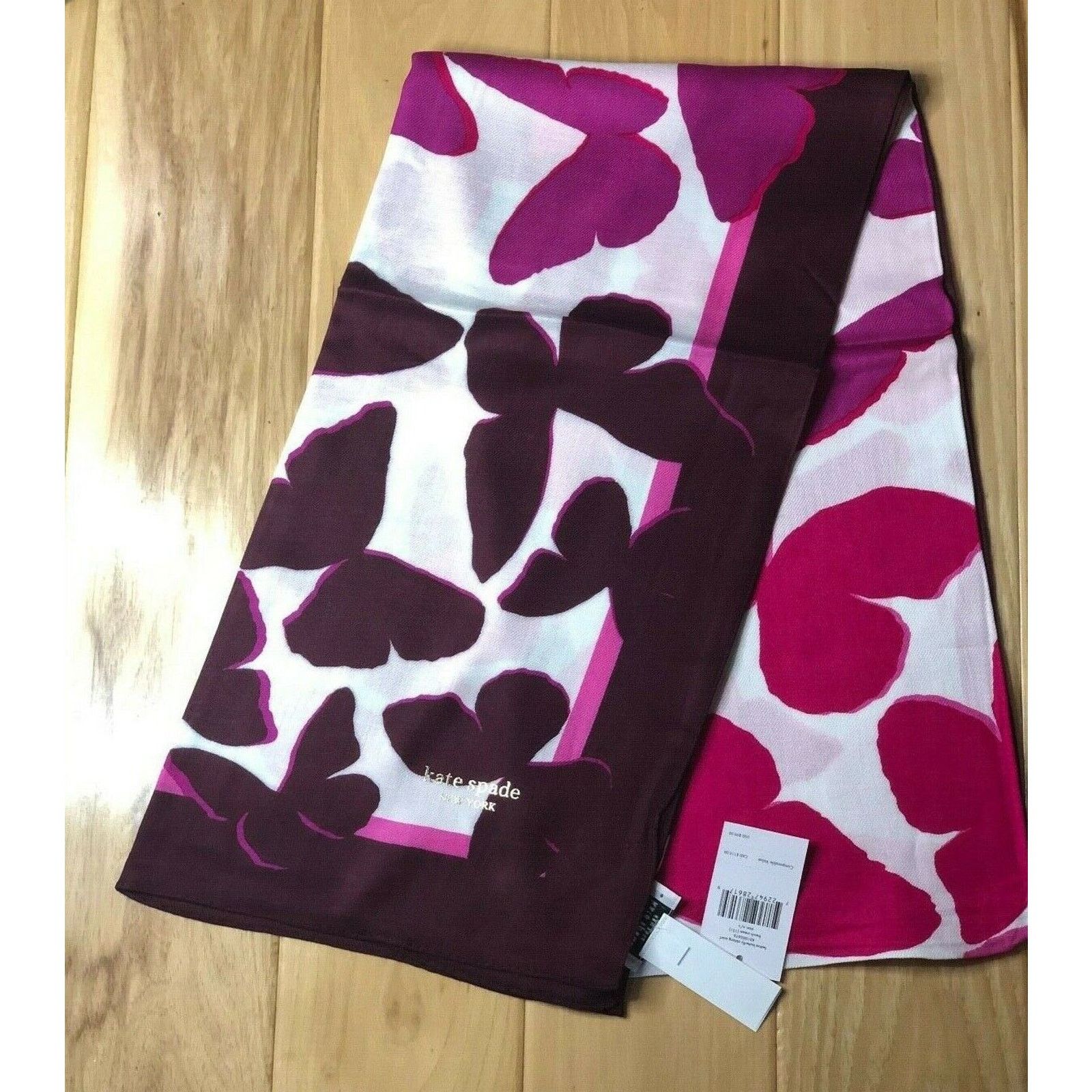 Kate Spade Kate Spade Festive Butterfly allover Print Oblong long Scarf Size ONE SIZE - 2 Thumbnail