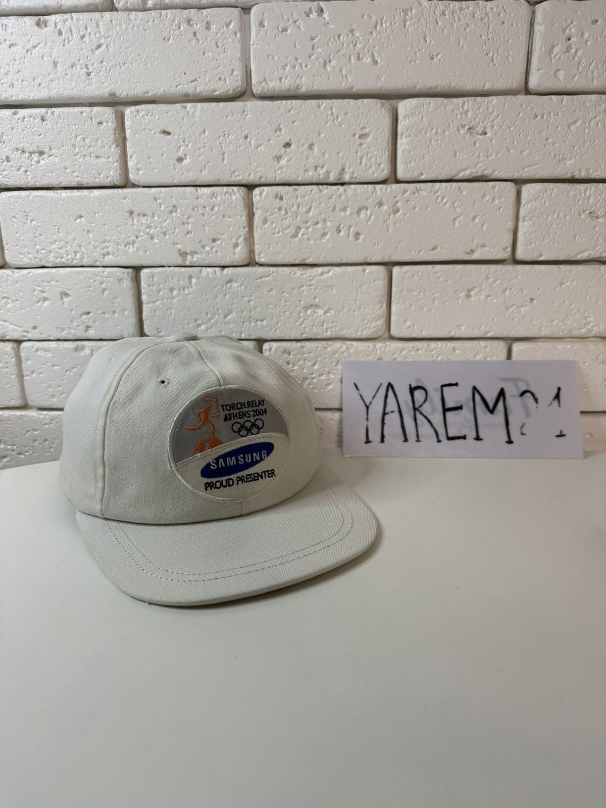 USA Olympics Torch Relay Athens 2004 cap hat Size ONE SIZE - 1 Thumbnail