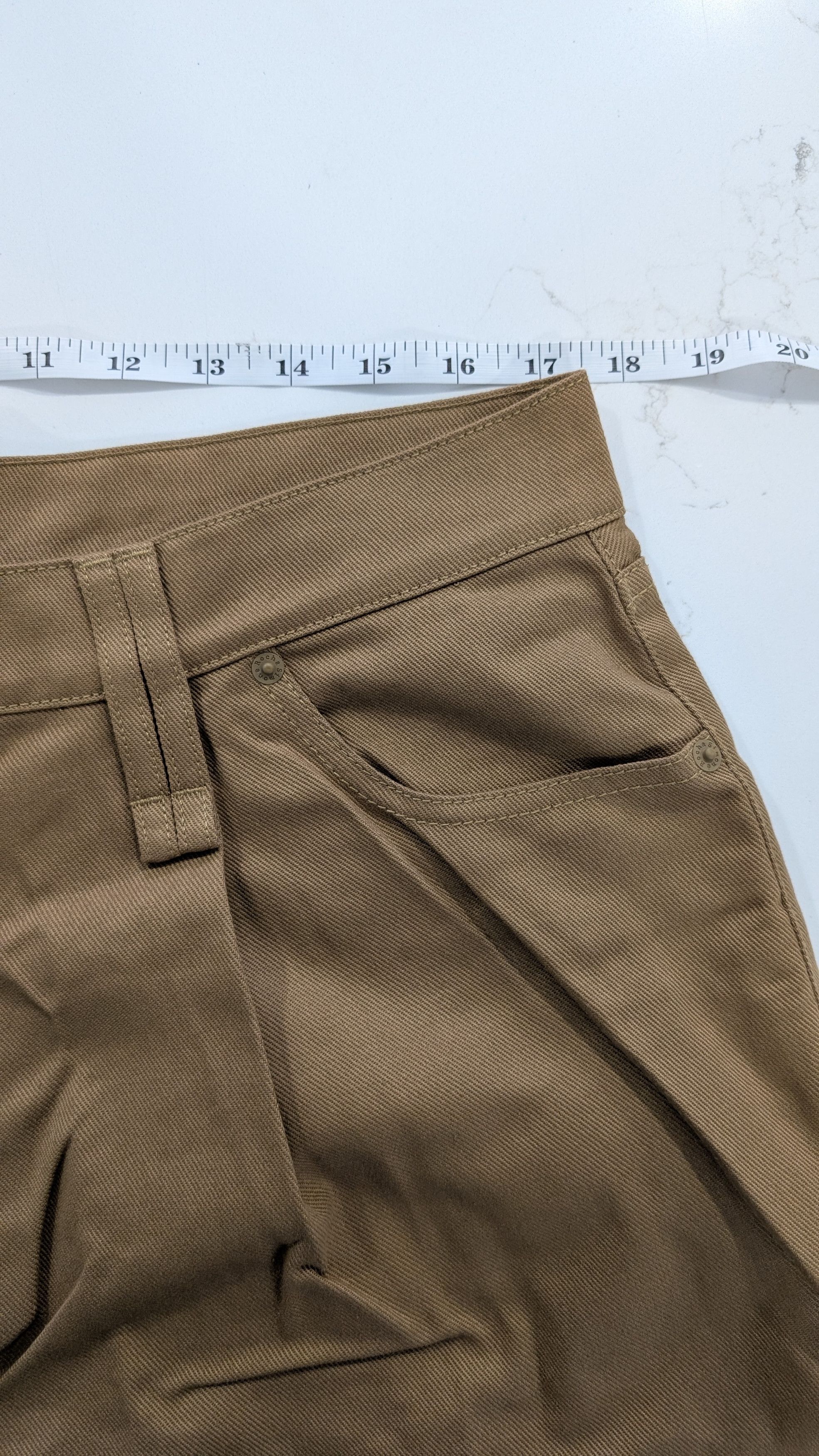Simone Rocha Simone Rocha Mens Khaki Pearl Embellished Wide Leg Jeans 35 Size US 35 - 8 Thumbnail