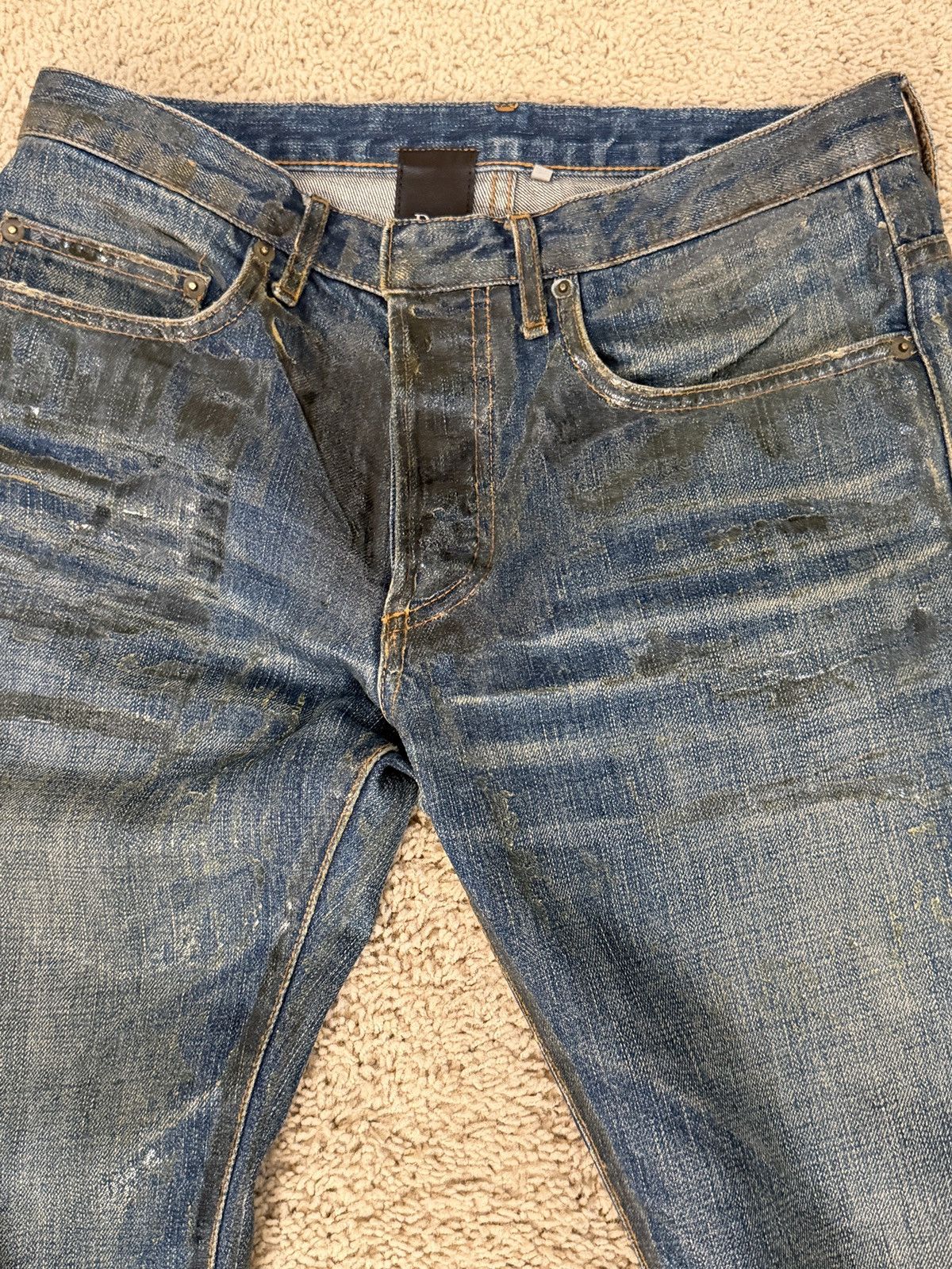 Dior AW06 Dior Homme Luster Waxed Clawmark Denim These Grey days Size US 30 / EU 46 - 2 Thumbnail