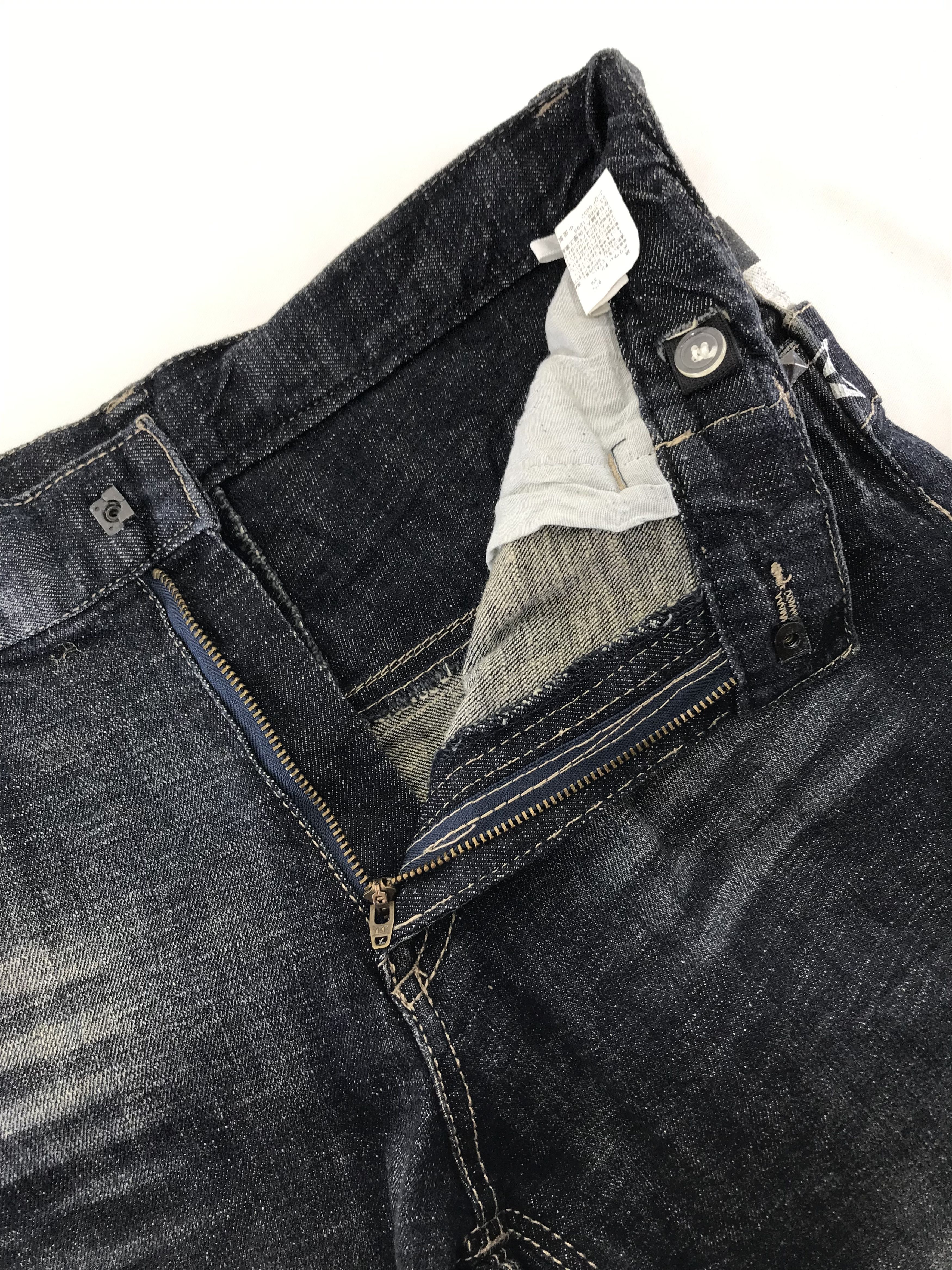Japanese Brand Japanese Double Waist Victory Freedom Faded Black Jeans Size US 30 / EU 46 - 9 Thumbnail