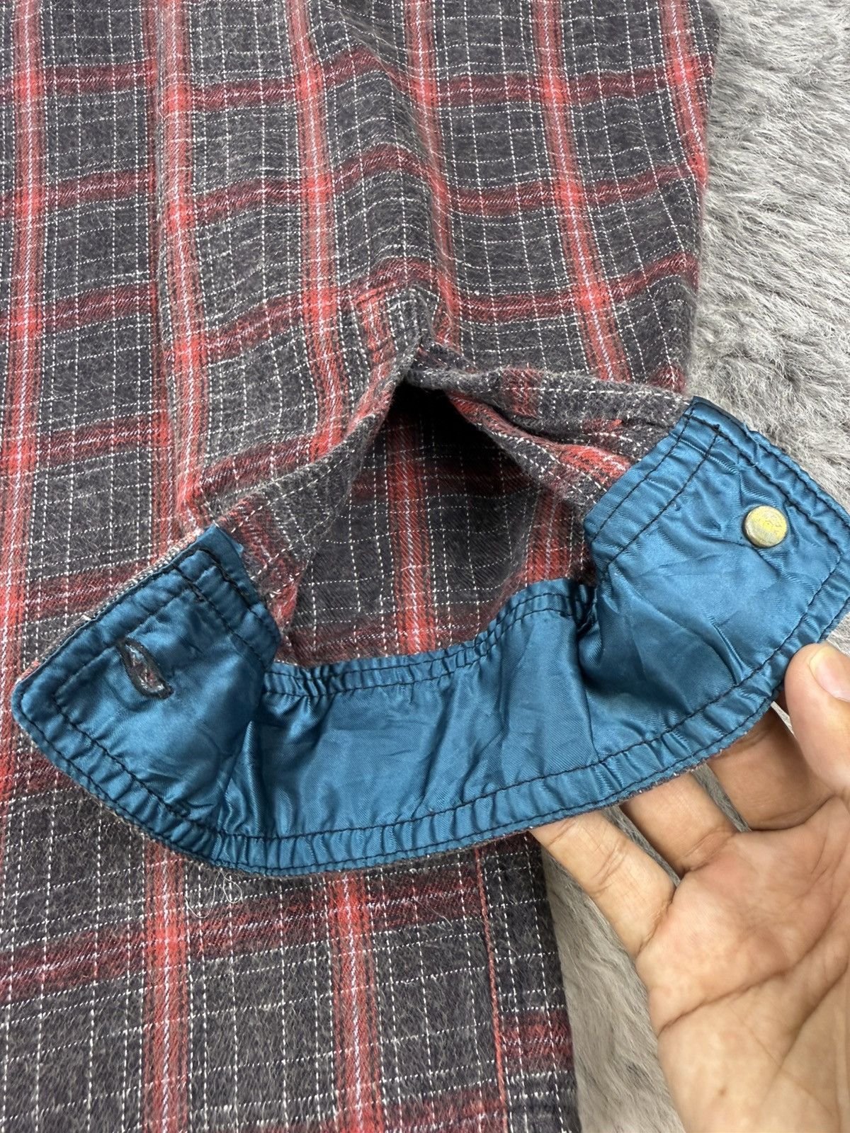 Marithe + Francois Girbaud Vintage MFG Shadow Plaid Tartan Rare Pockets Baggy Flannel Size US XL / EU 56 / 4 - 15 Thumbnail