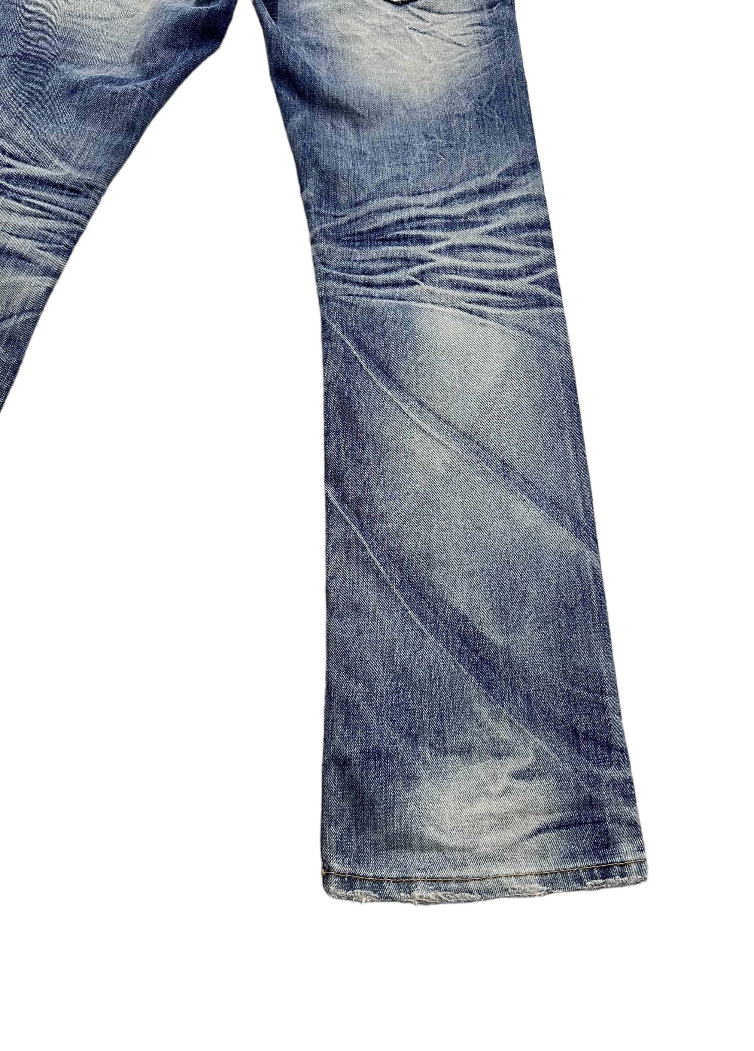 Japanese Brand FYE🔥90's IMPROVES Mudwash Clawmark Distressed Denim Jeans Size US 32 / EU 48 - 12 Thumbnail