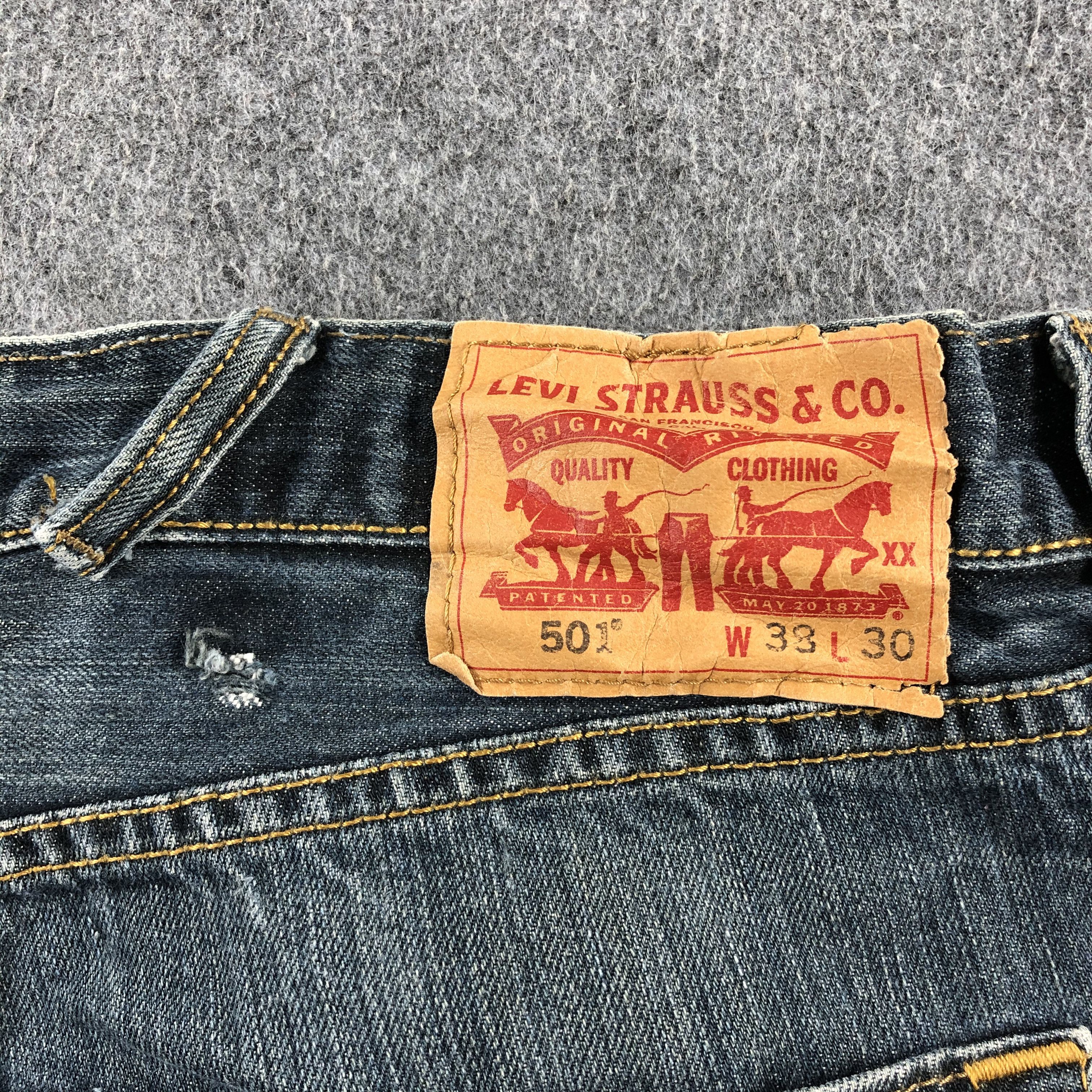 Levi's Vintage Blue Wash Levis 501 Jeans-J2353 Size US 36 / EU 52 - 5 Thumbnail