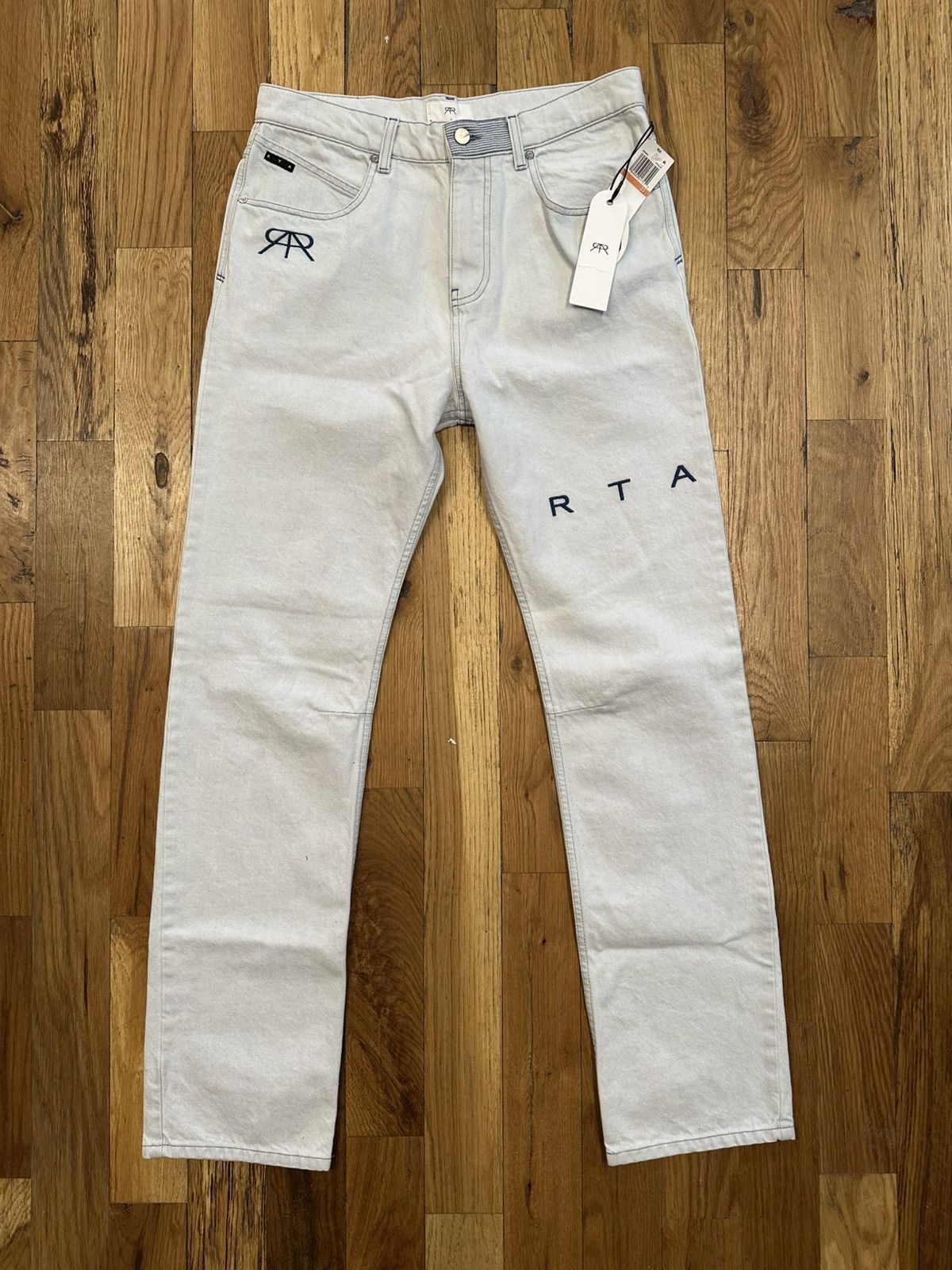 Rta RTA Ice Blue Slim Fit Denim Jeans Size 33 Size US 33 - 1 Thumbnail