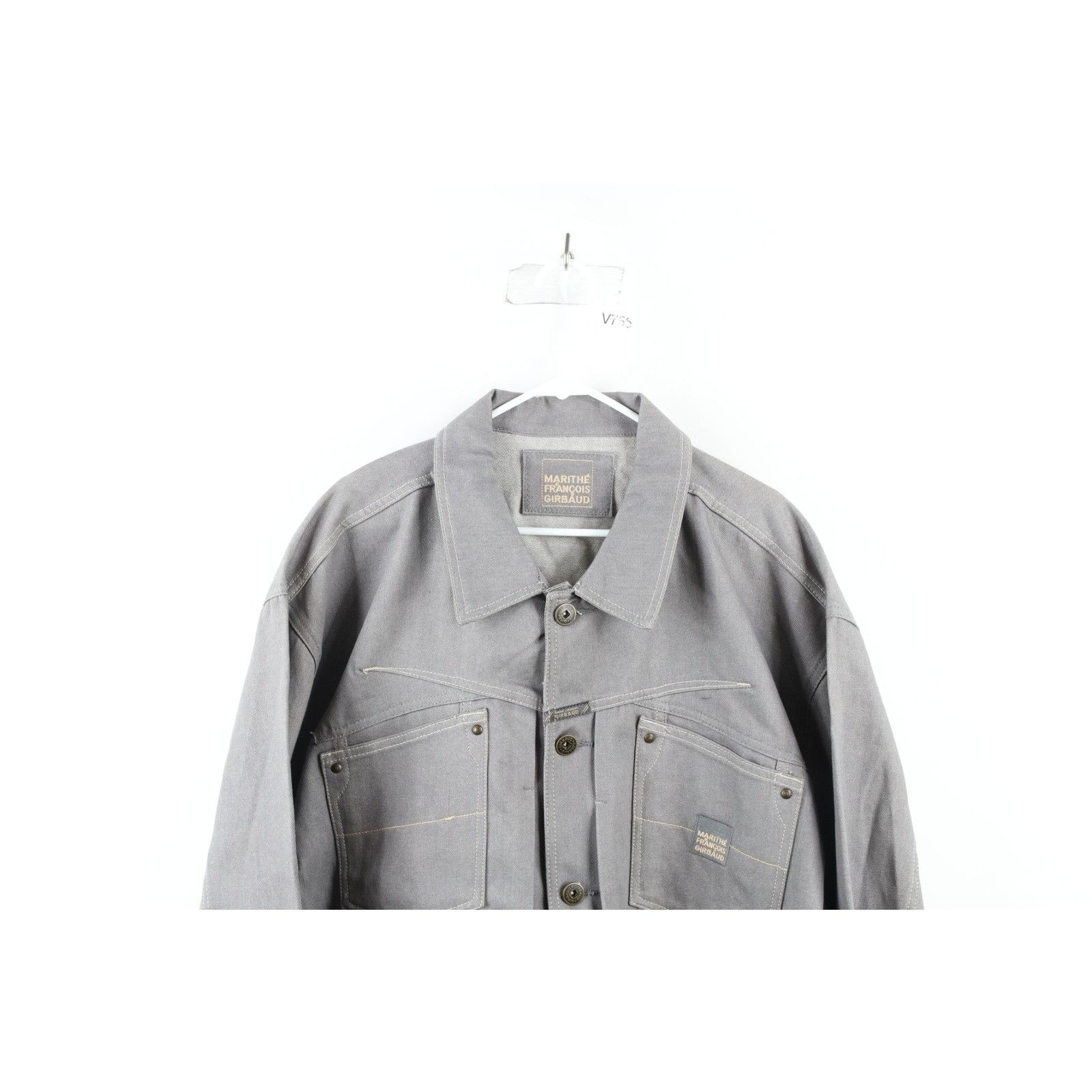 Marithe + Francois Girbaud × Vintage NOS Vintage 90s Marithe Francois Girbaud Denim Jacket 3XL Size US XXL / EU 58 / 5 - 2 Thumbnail
