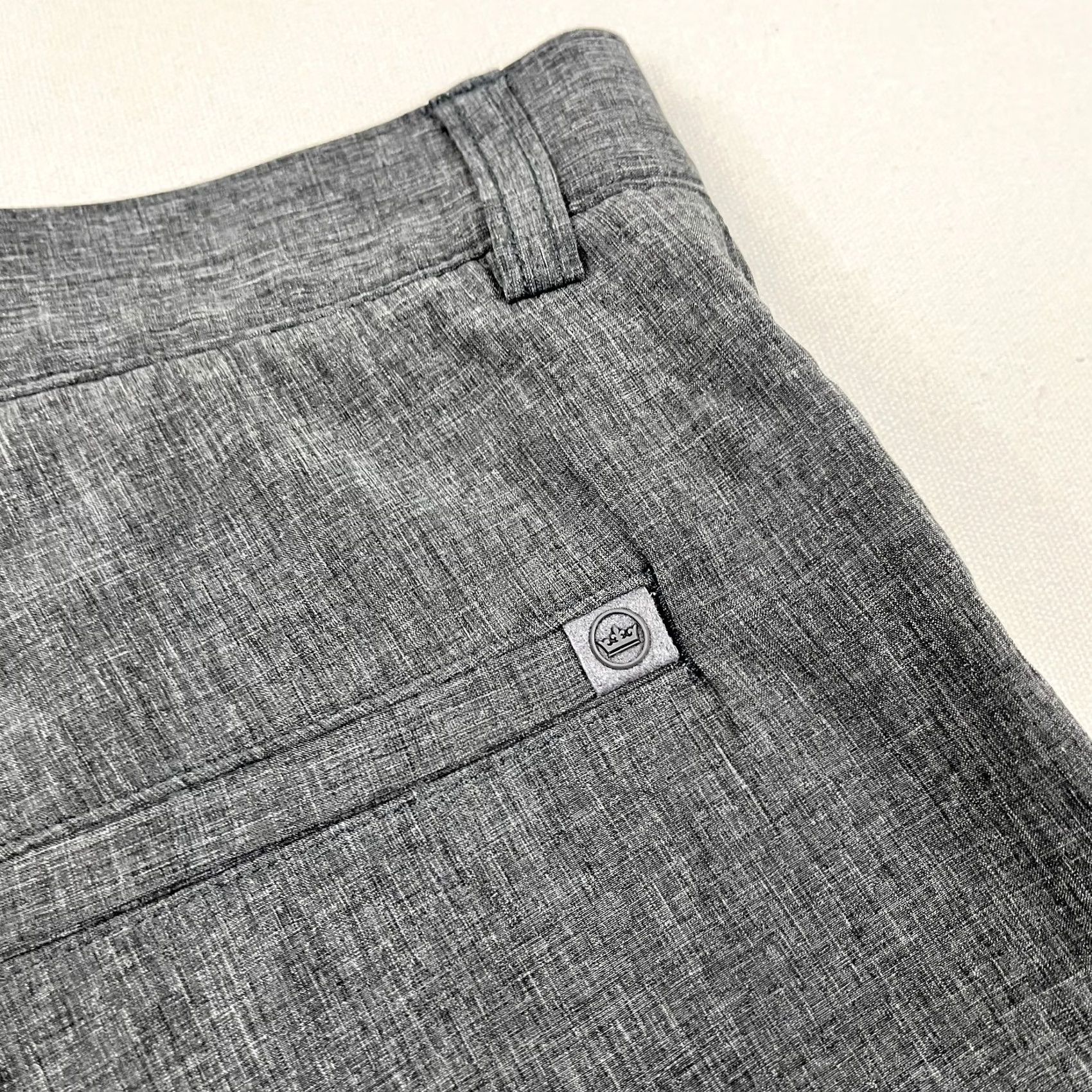 Peter Millar Peter Millar Shackleford Shorts Mens 34 x 9.5 Gray Active Performance Golf Chino Shorts Size US 34 / EU 50 - 3 Thumbnail