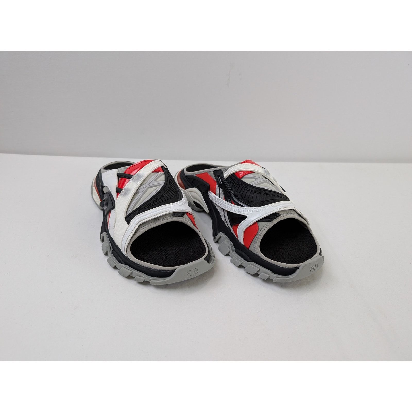 Balenciaga o1rshd1 Trcl Slide Slipper in Black/Grey/Red Size US 13 / EU 46 - 6 Thumbnail