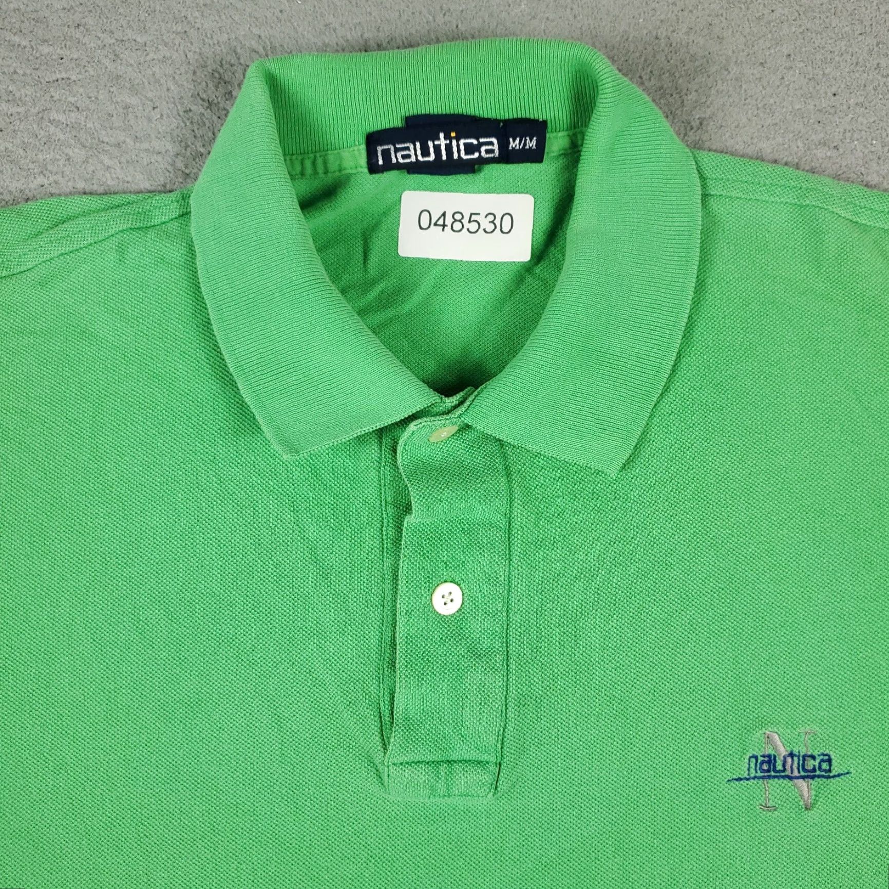 Nautica VINTAGE Nautica Polo Shirt Mens Size M Green Solid Short Sleeve Button Collared Logo Casual Classic Sports Modern Preppy 90s Mens Size US M / EU 48-50 / 2 - 2 Thumbnail