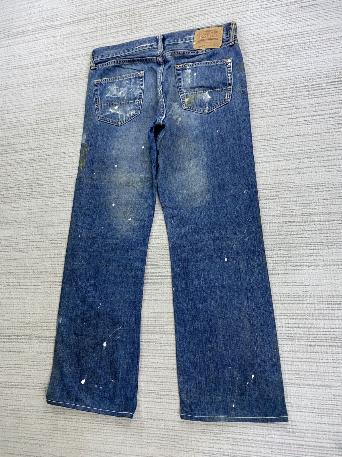 Abercrombie & Fitch Vintage Abercrombie & Fitch Paint Splatter Denim Pants Size US 34 / EU 50 - 10 Thumbnail