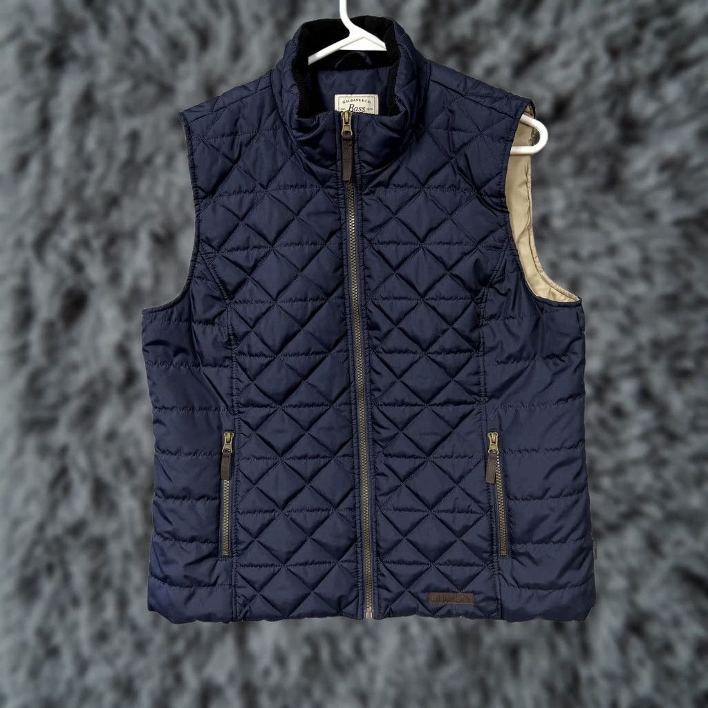 Vintage G.H. Bass & Co. Vest XL Quilted Nautical Outdoor Chic Full Zip Mens Size US XL / EU 56 / 4 - 1 Thumbnail