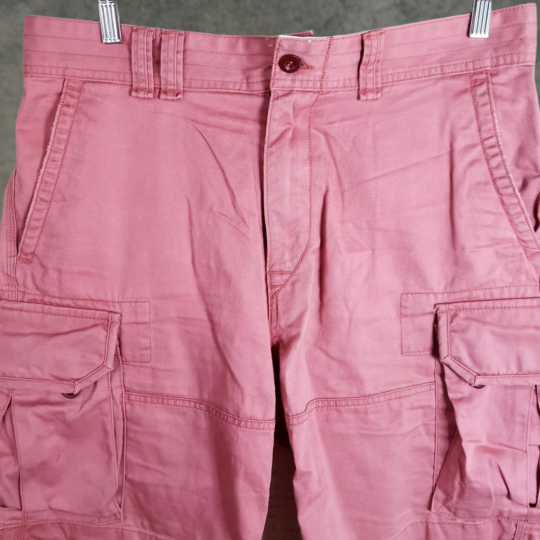 Polo Ralph Lauren VINTAGE Polo Ralph Lauren Mens Chino Shorts 34x10 Dark Pink Pleated Cotton Regular 8 Inseam Casual Beach Golf Mens Size US S / EU 44-46 / 1 - 1 Thumbnail