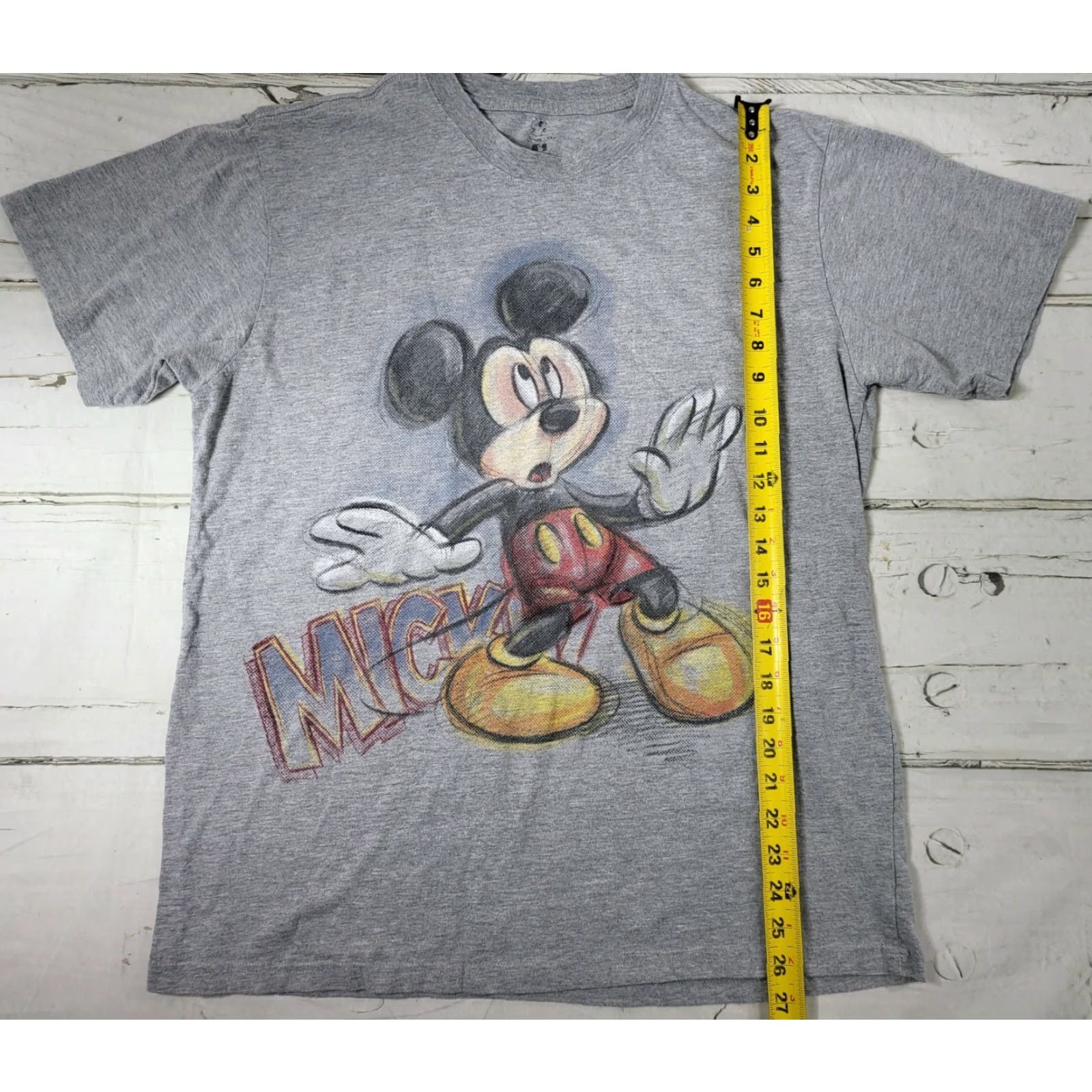 Disney VINTAGE Disney Mickey Mouse T-Shirt Gray Short Sleeve Mens XL Size L? Size US XL / EU 56 / 4 - 4 Thumbnail