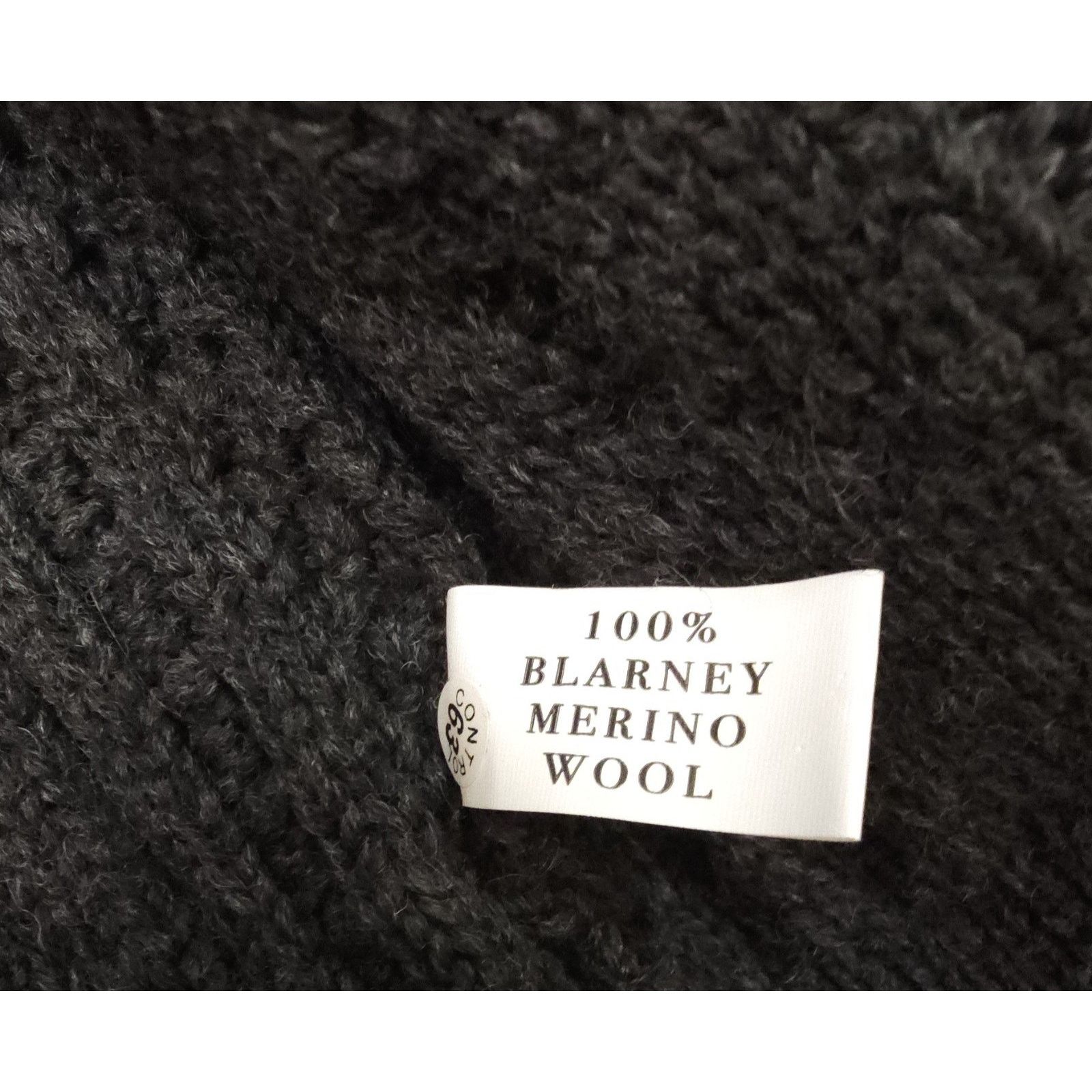 Other Blarney Woollen Mills Aran Cardigan Charcoal Wool Ireland L Size US L / EU 52-54 / 3 - 7 Thumbnail