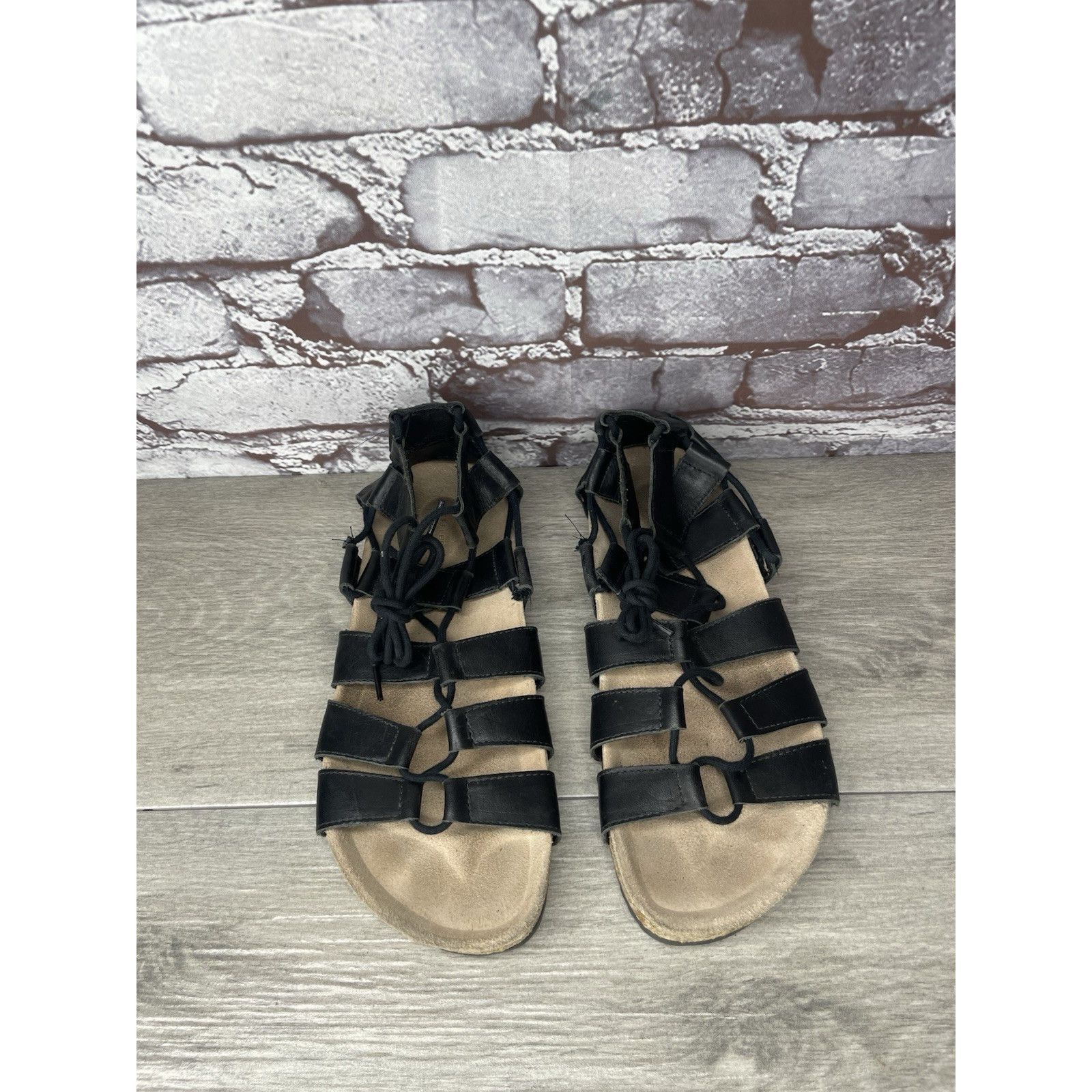 Loeffler Randall Loeffler Randall Black Leather Pascal Gladiator Strappy Sand Size US 7.5 / IT 37.5 - 6 Thumbnail