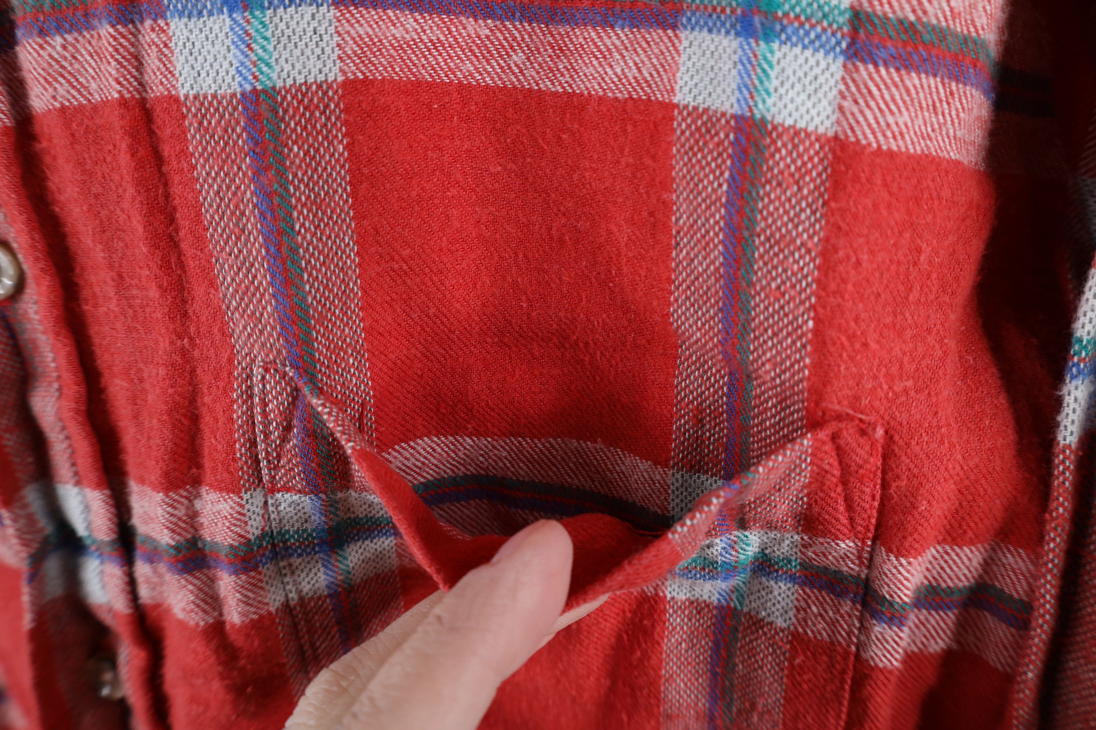 Vintage Vintage 70s Streetwear Flannel Collared Button Shirt Plaid Size US M / EU 48-50 / 2 - 5 Thumbnail
