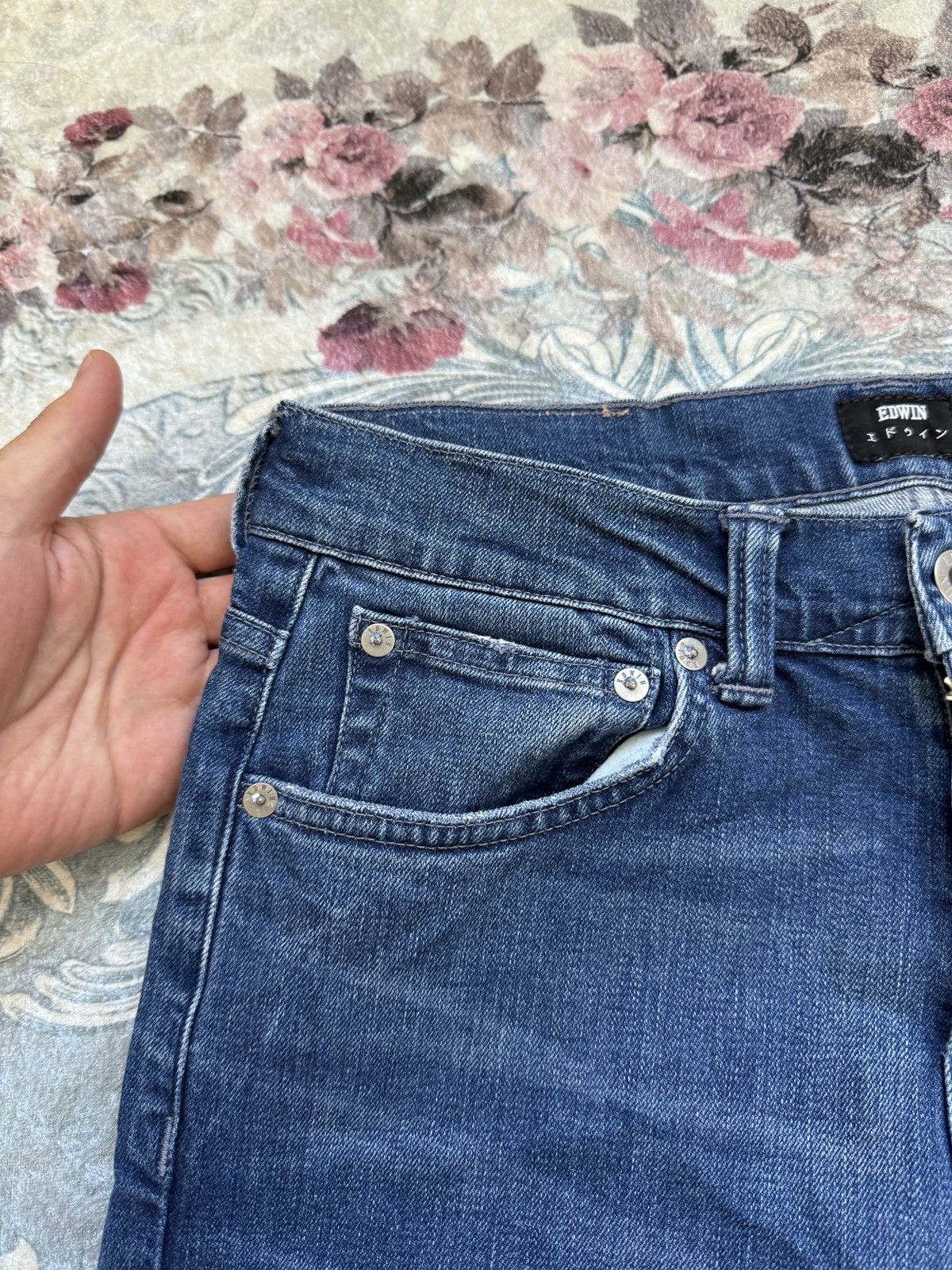Edwin Edwin blue ED-80 Slim tapered denim jeans pants Size US 29 - 8 Thumbnail